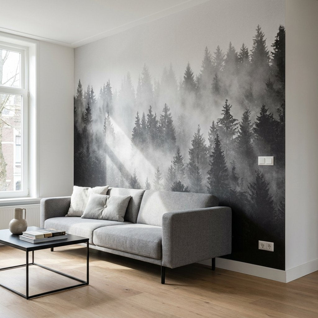 Zwart wit fotobehang stylinggids
