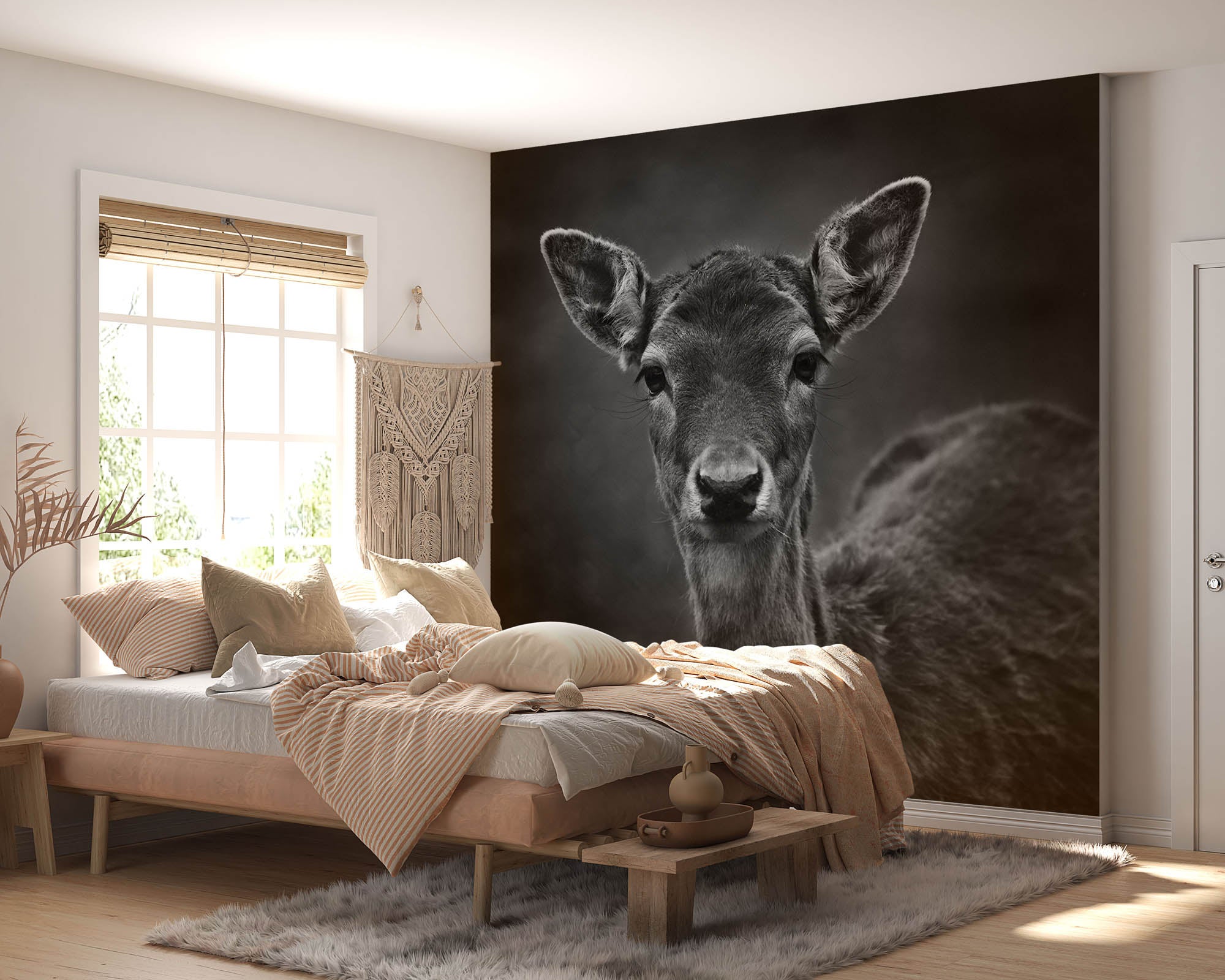 Deer in black and white - LW00243