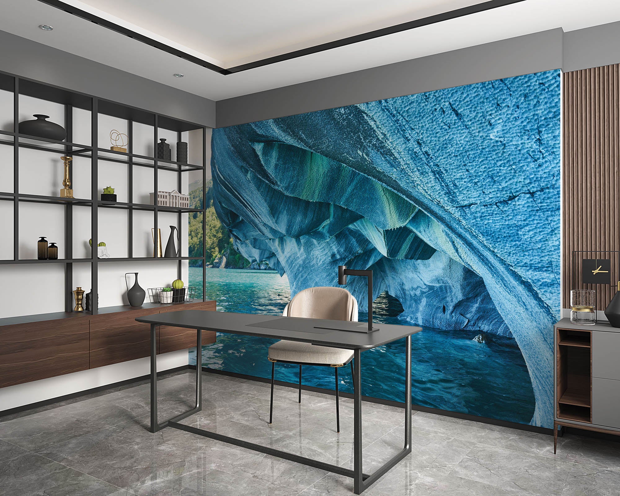 Caves in blue tones - LW00289