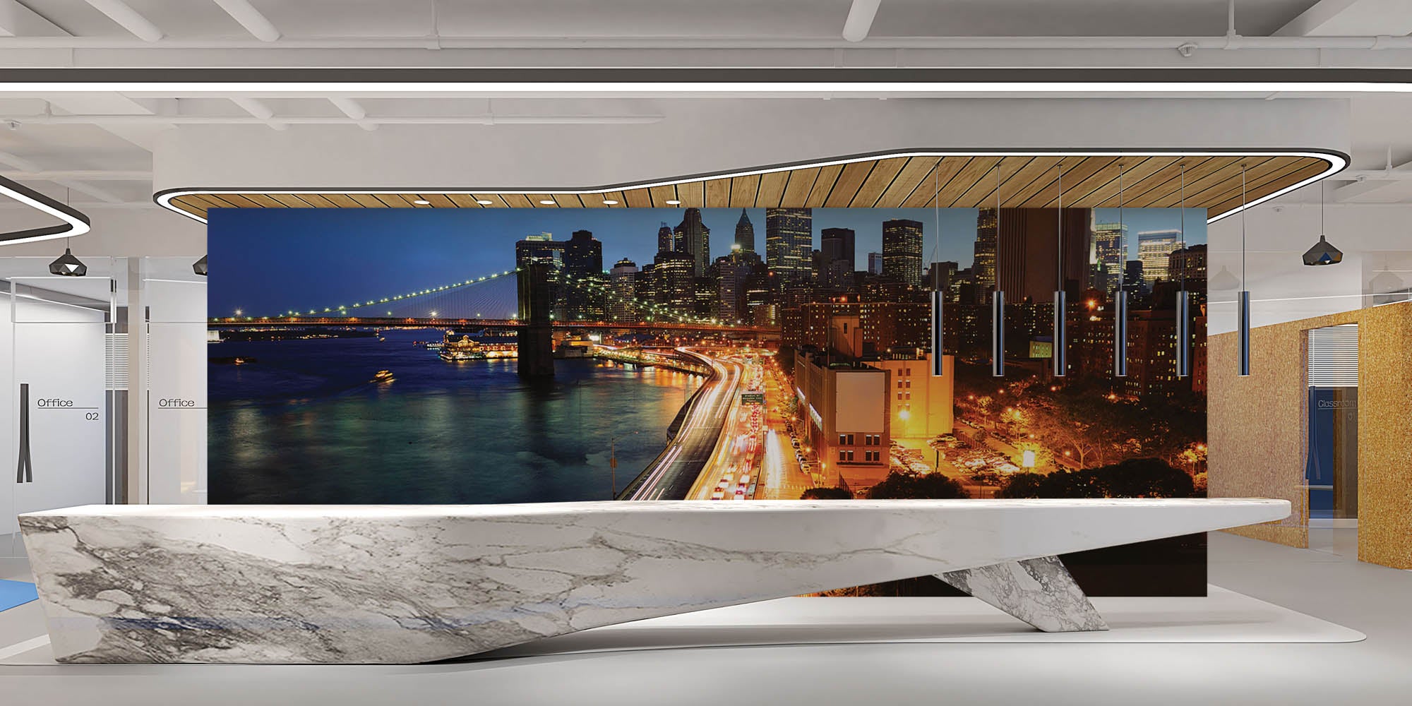 Manhattan Skyline Twilight - LW00303