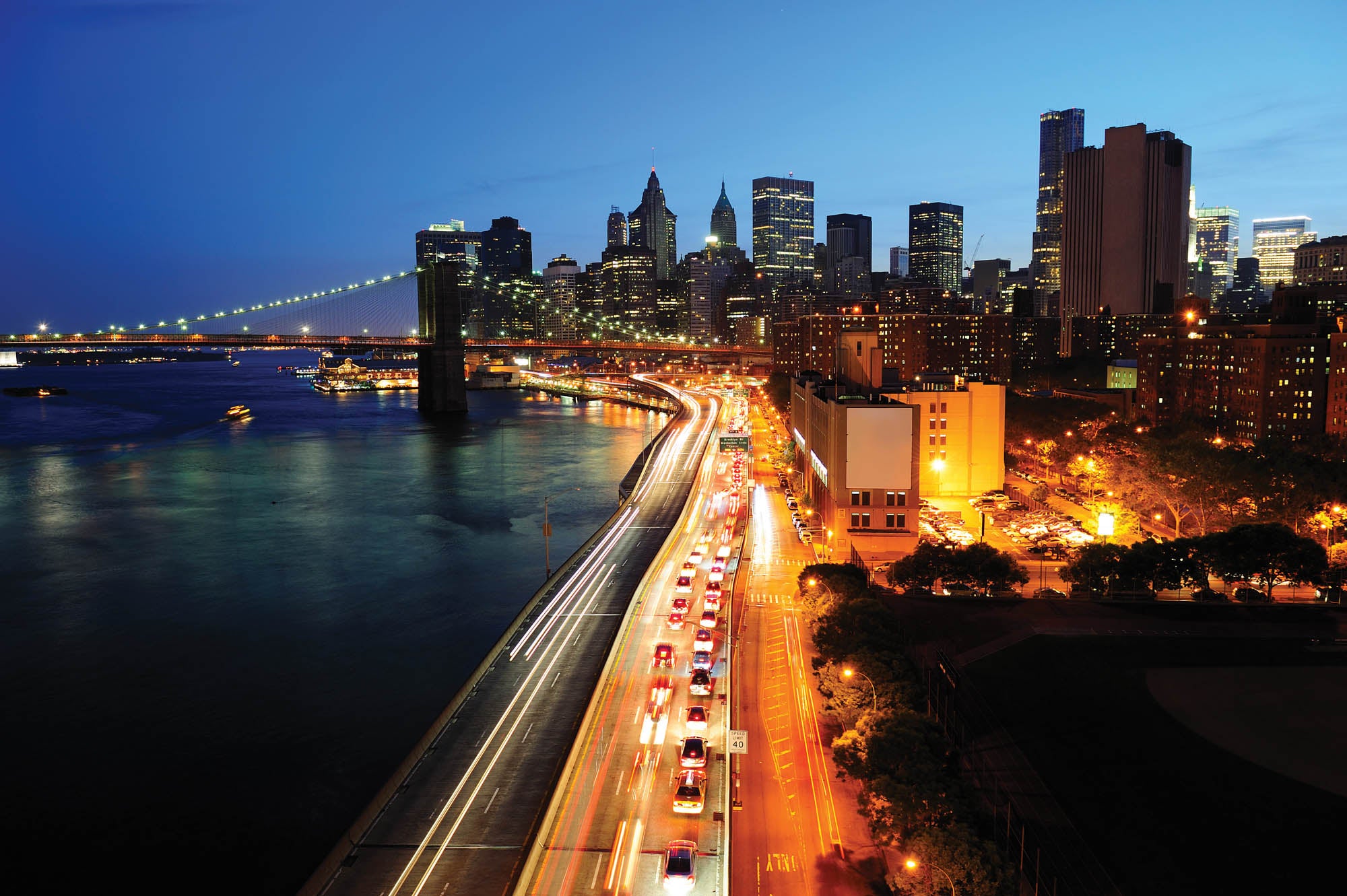 Manhattan Skyline Twilight - LW00303