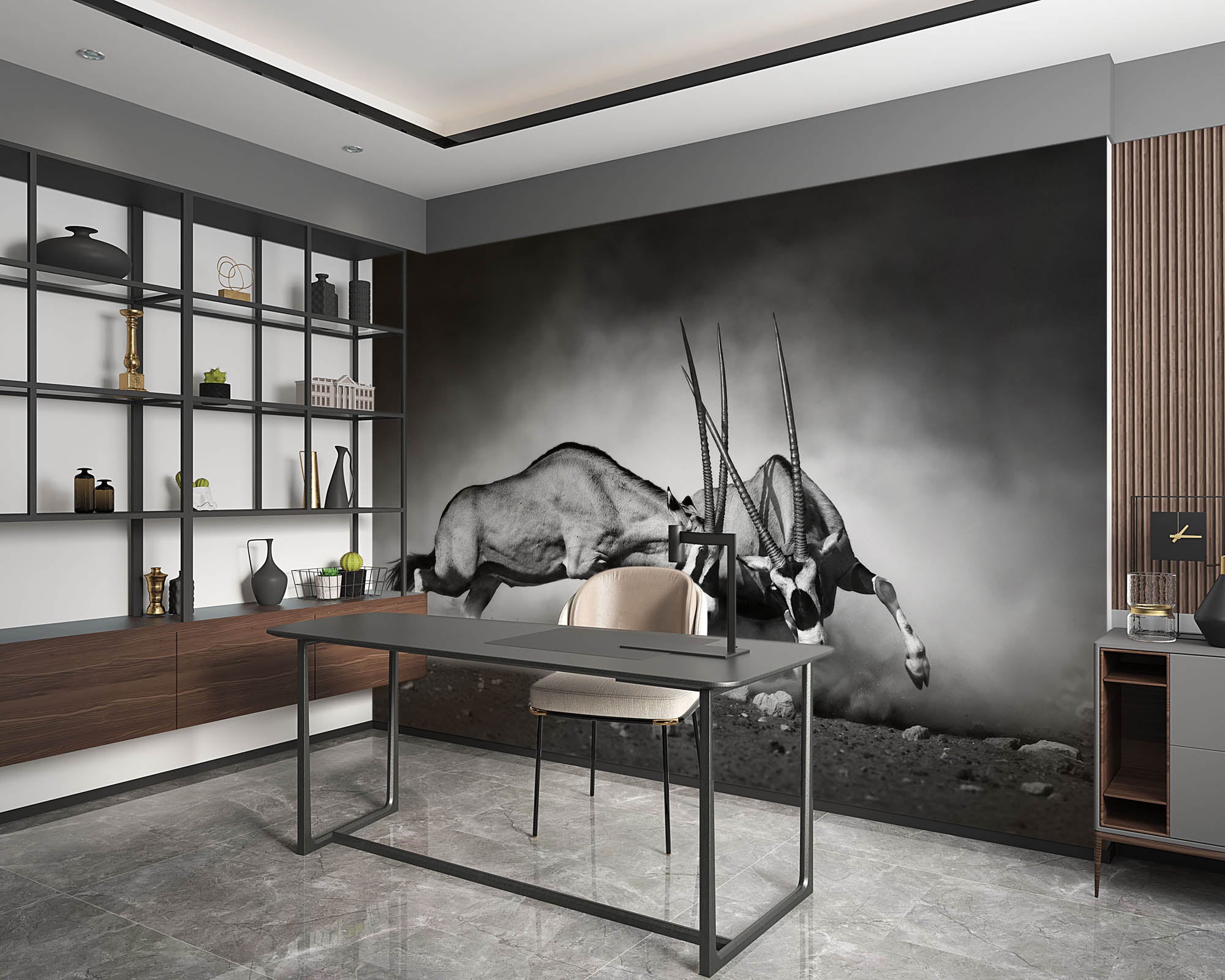 Duellerende gemsbokken - LW00218