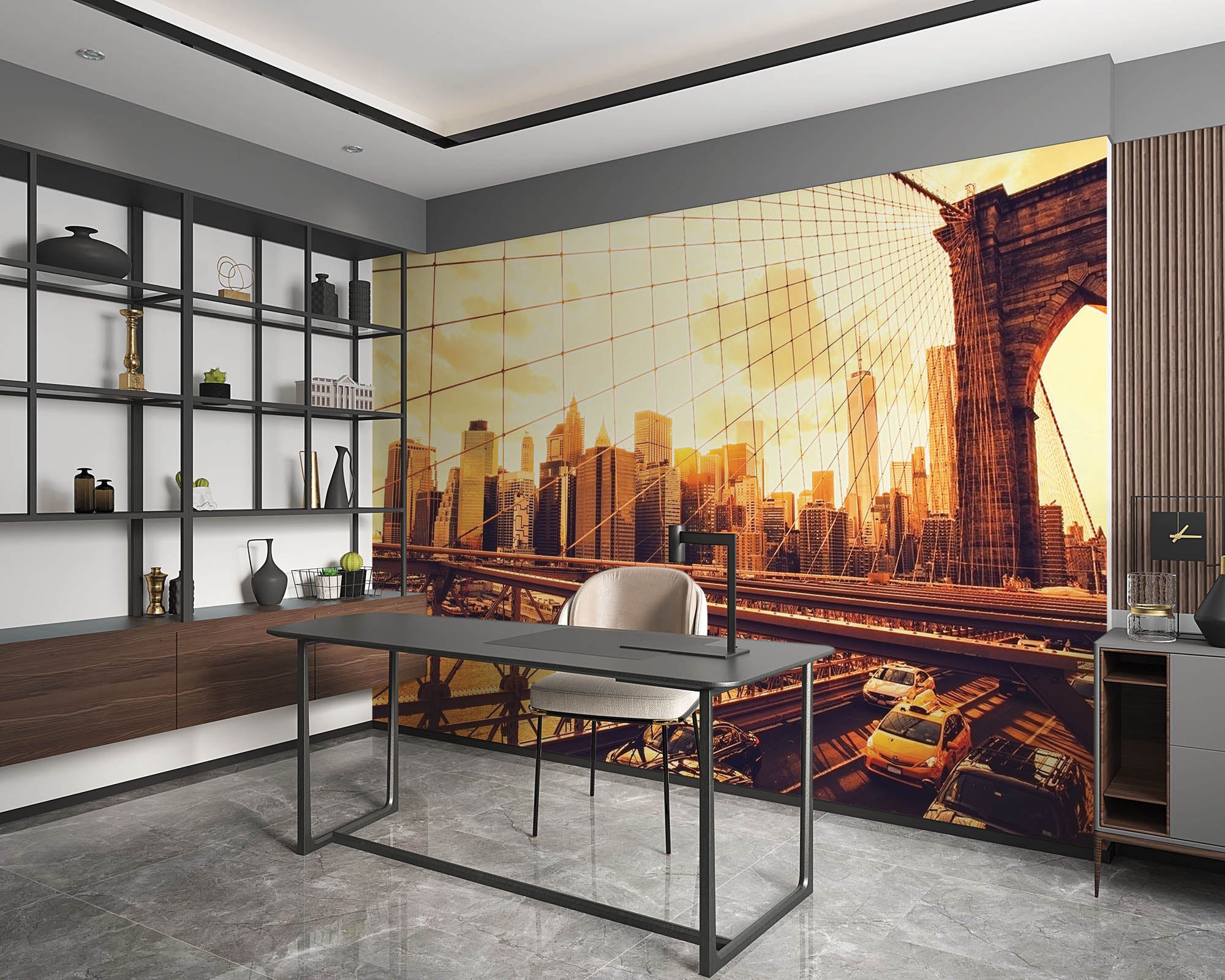 Brooklyn brug en skyline Manhattan - LW00319