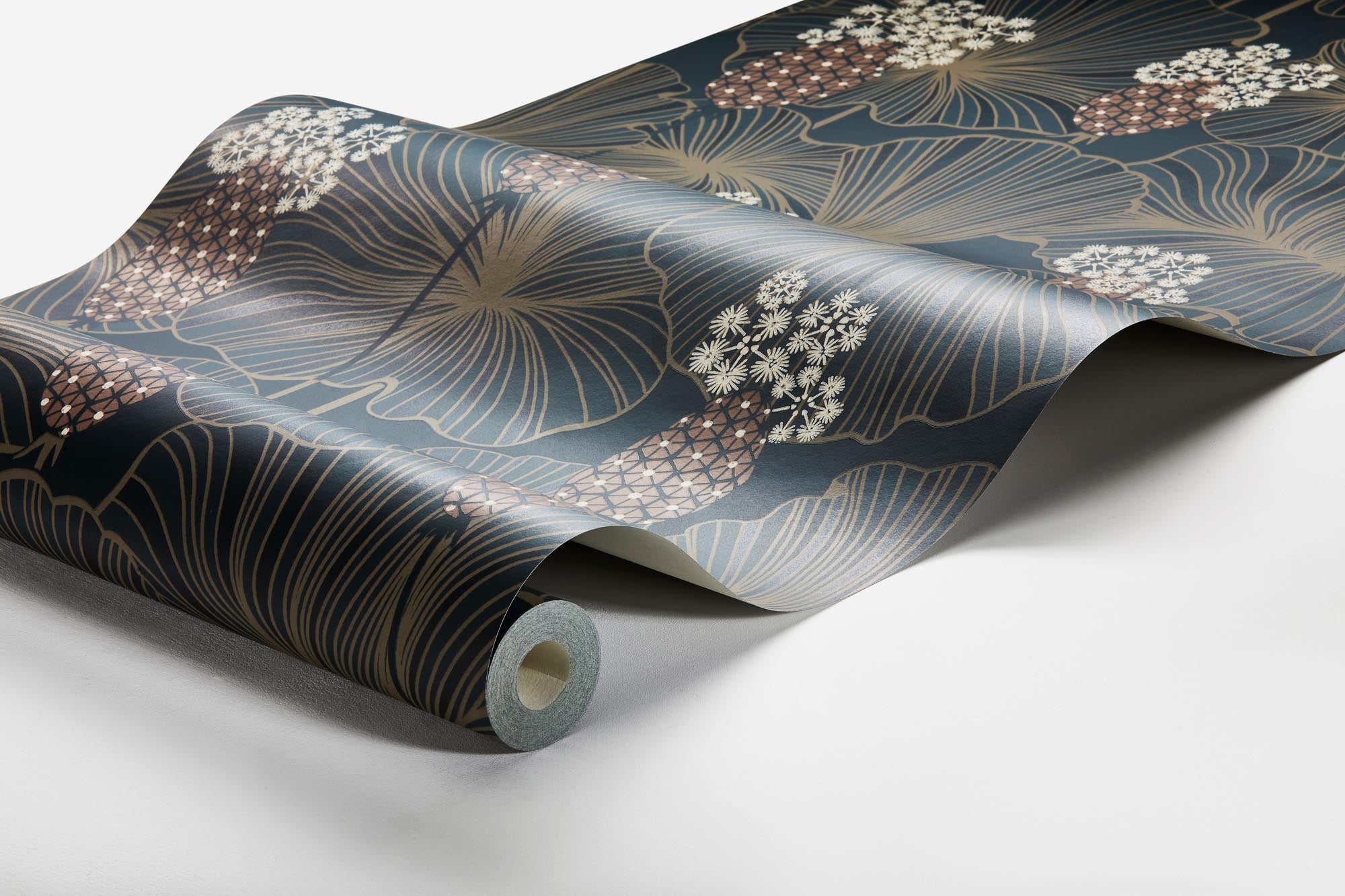 Boråstapeter Eastern Simplicity Umbrella Leaves 3118