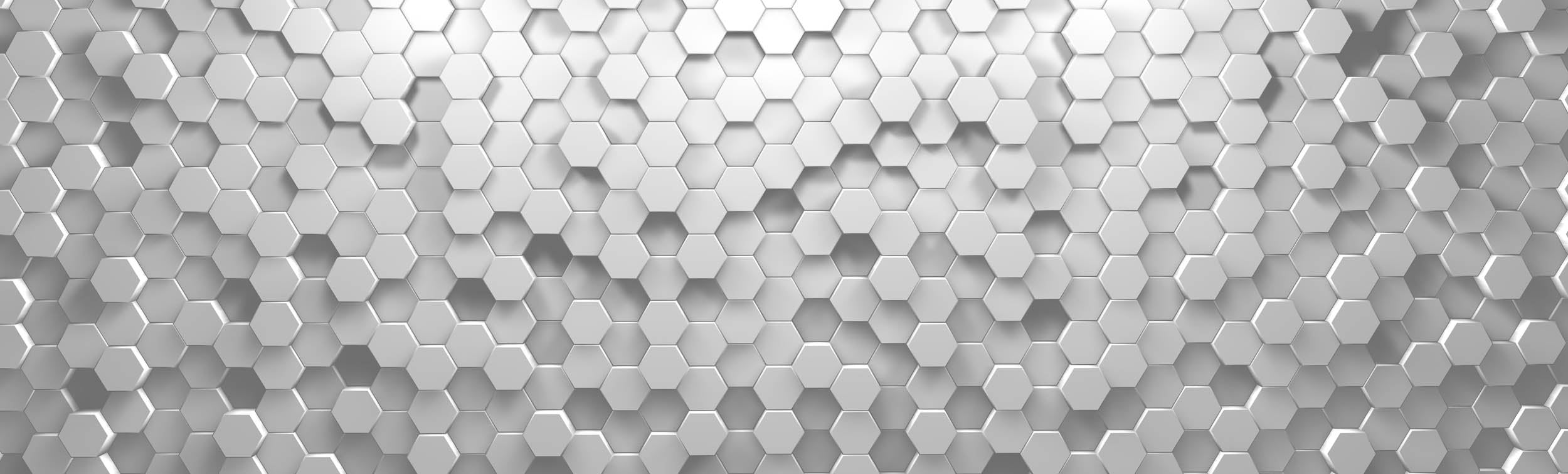 3D Hexagon Wandpatroon - LW00831 Fotobehang