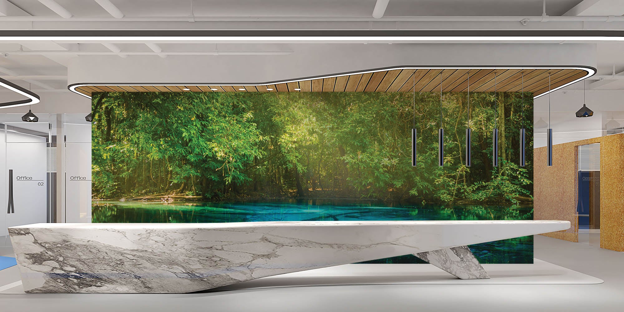 Pond in forest - LW00261