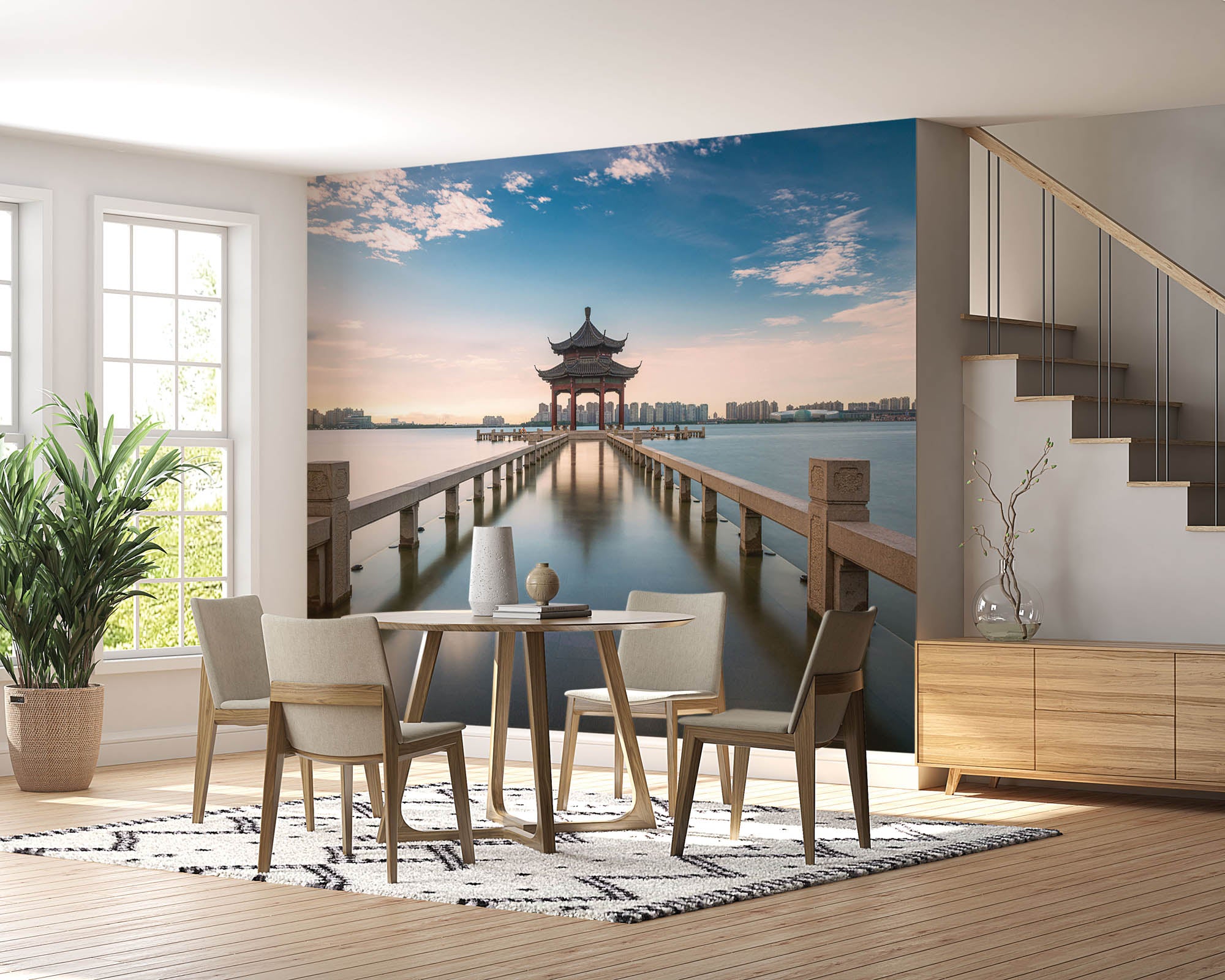 View of temple surrounded by water - LW00071