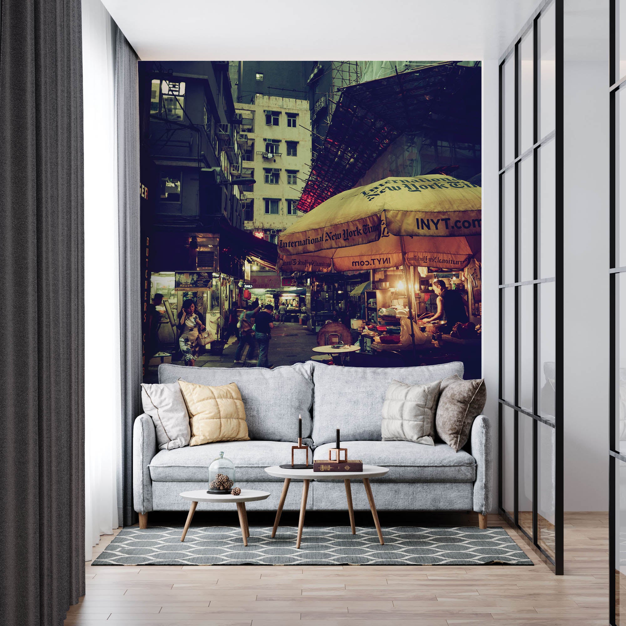 Retro street Hong Kong- LW00074