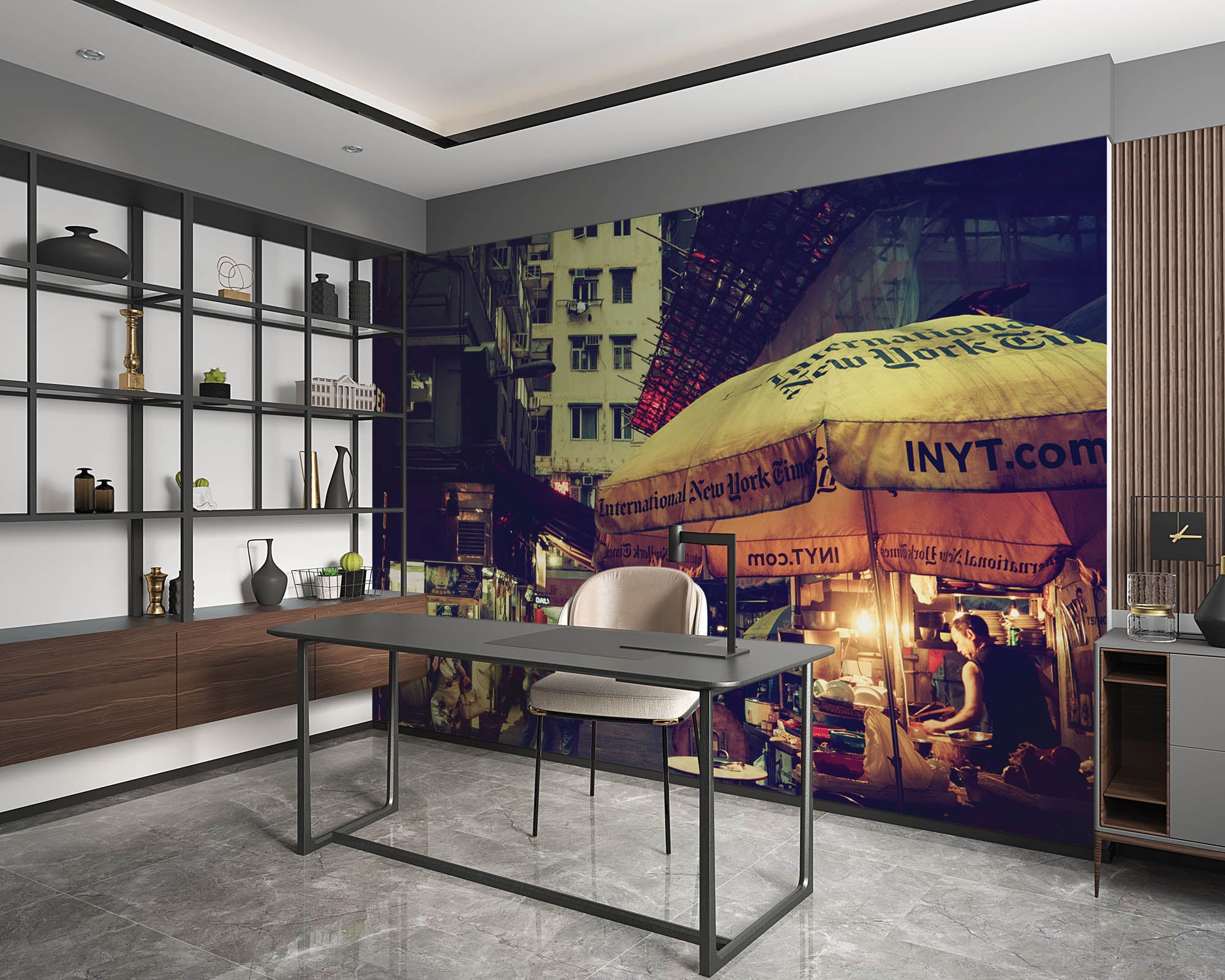 Retro street Hong Kong- LW00074