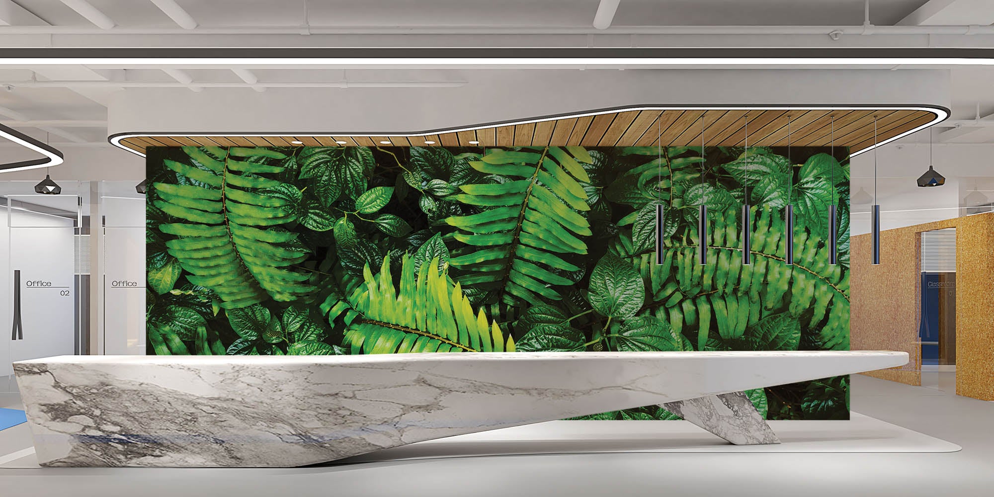 Compositie van bladeren - LW00268