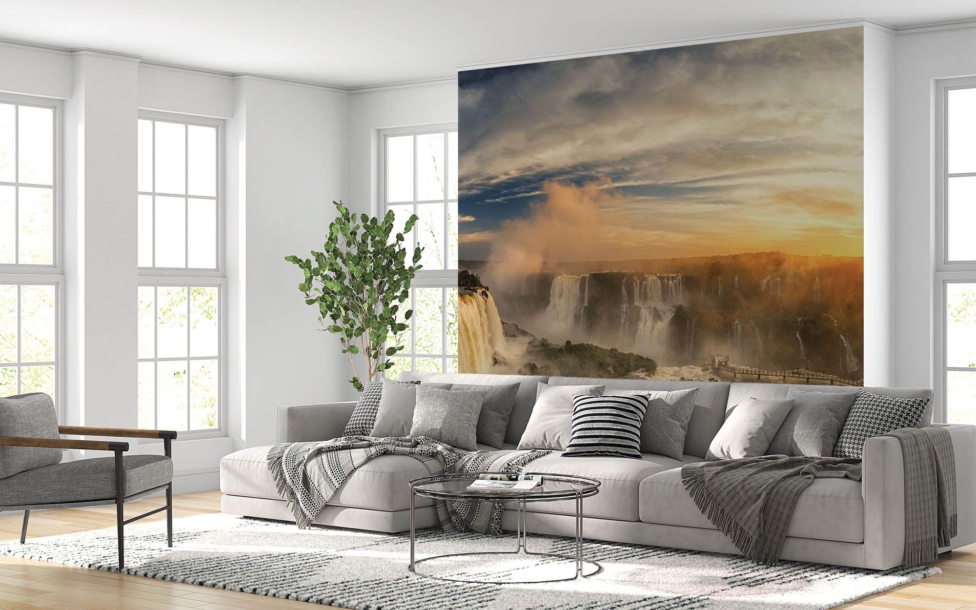 Wide waterfall with a wide view - LW00272