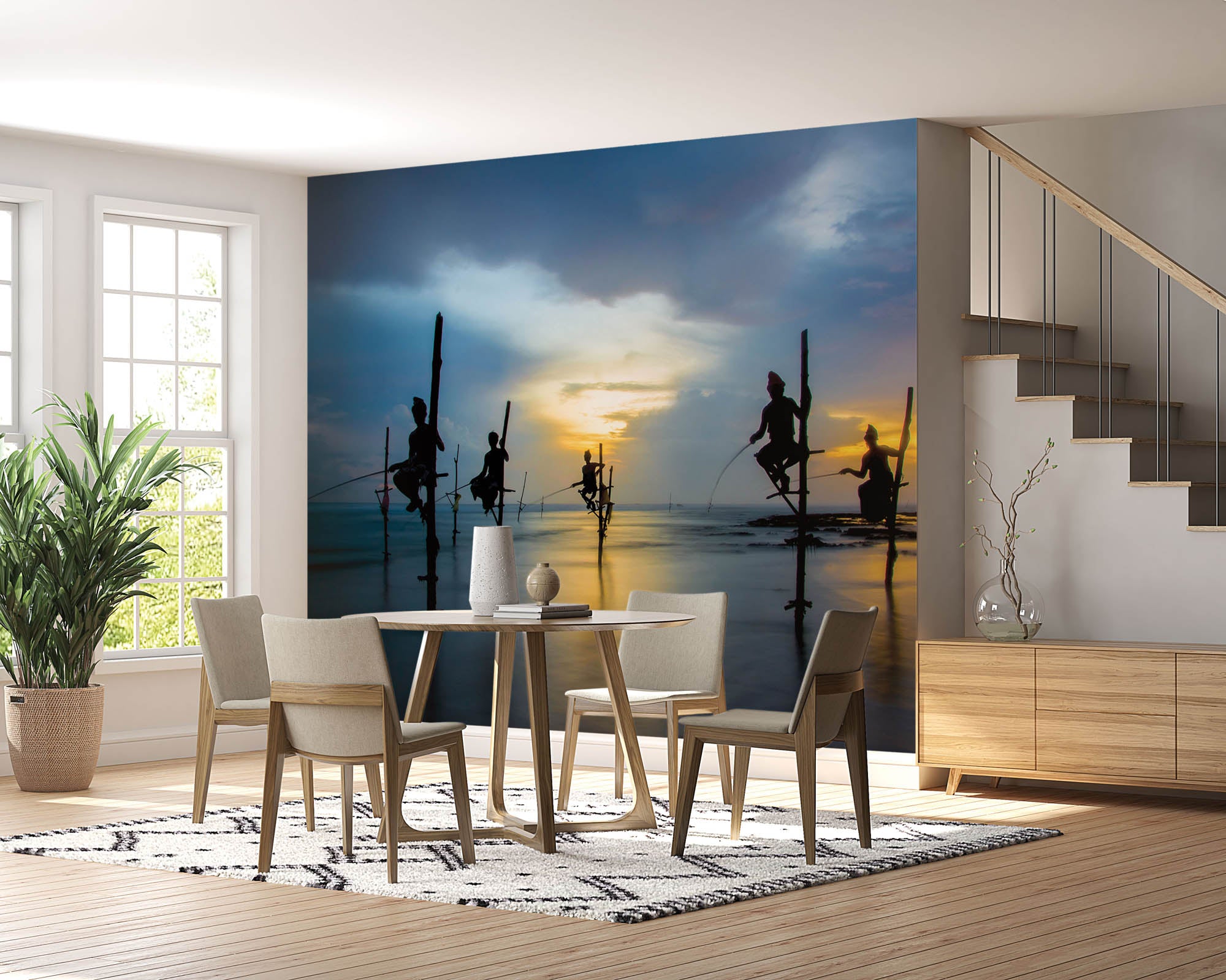 Traditionele vissers Sri Lanka - LW00089