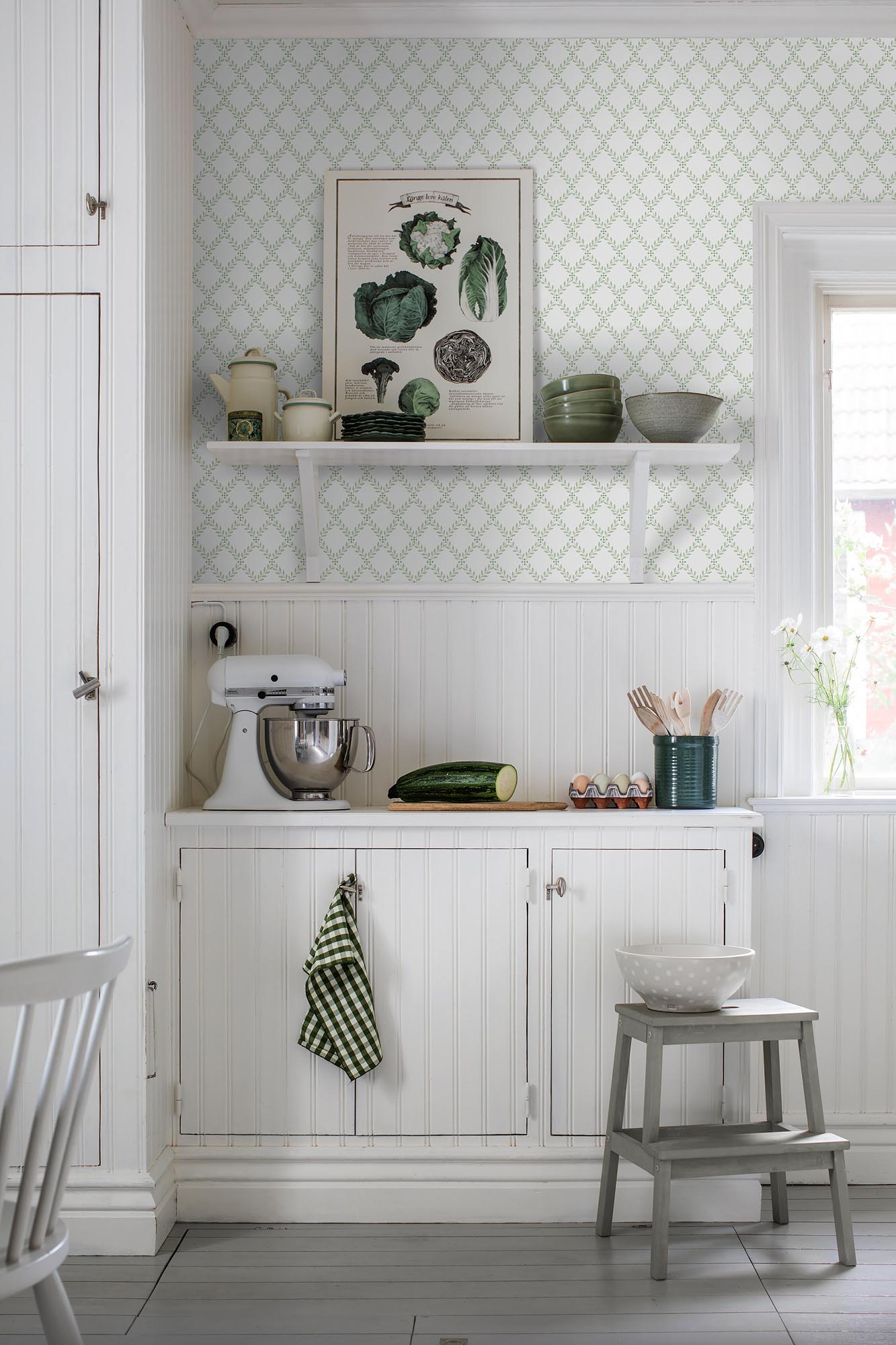 Boråstapeter Falsterbo III Trellis Leaves 7671