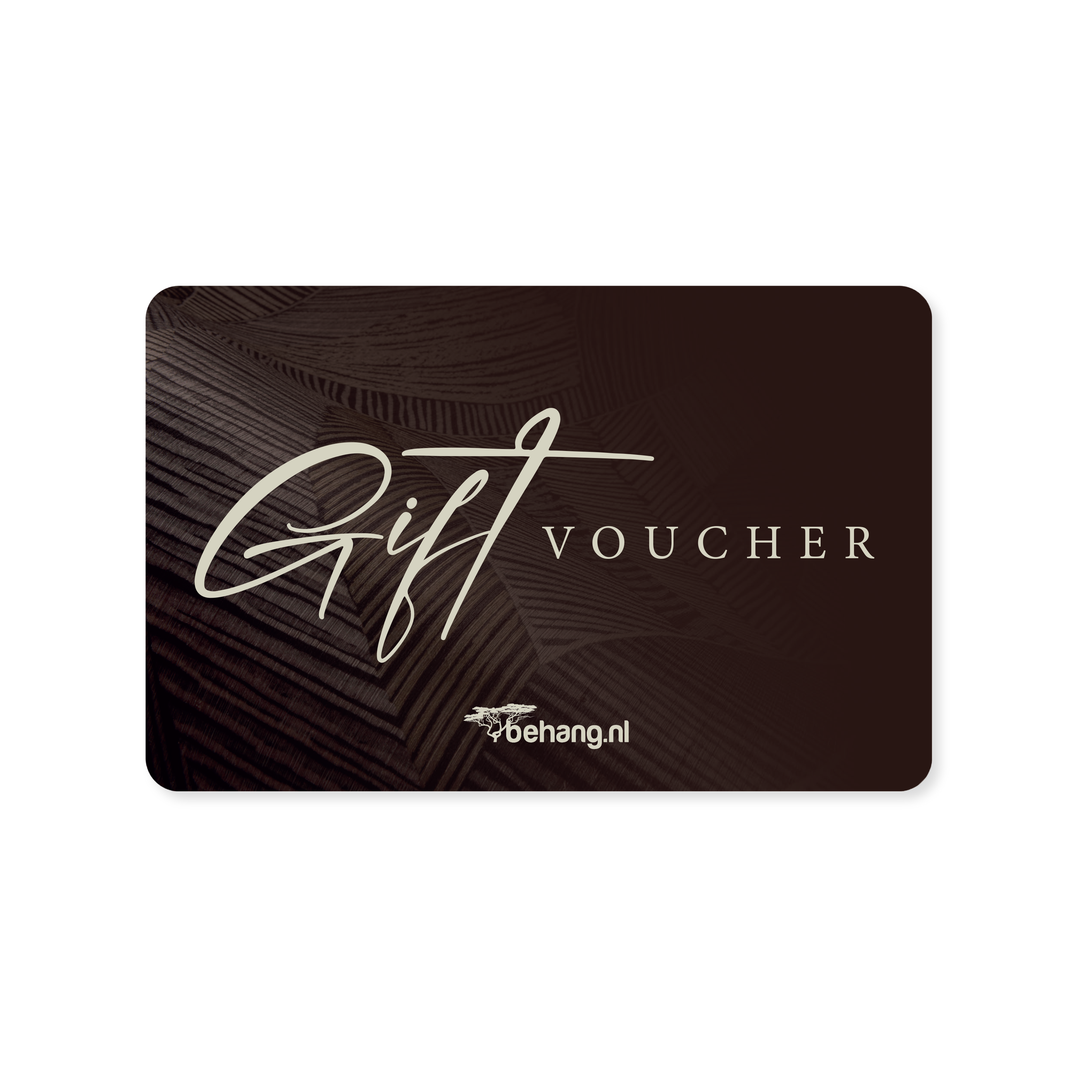 Behang cadeau bon