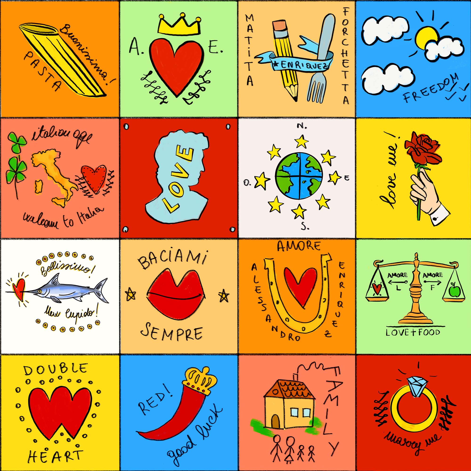 Hooked on Walls Enriquezland Baciami Sempre 25549