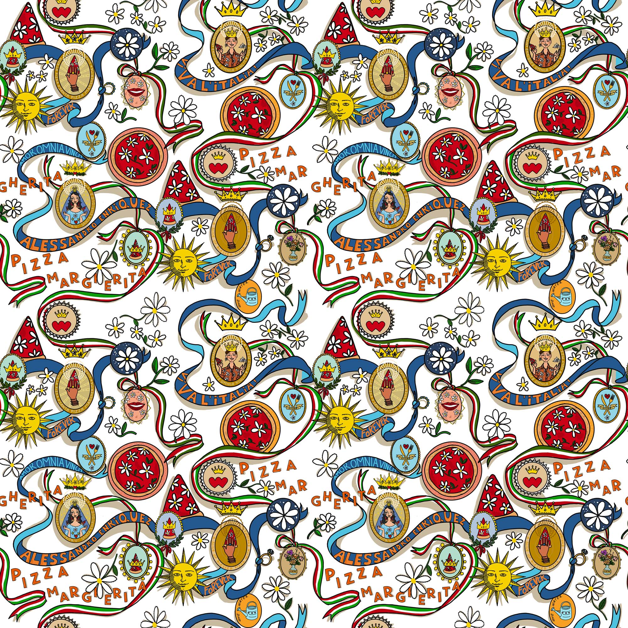 Hooked on Walls Enriquezland Pizza Margherita 25545