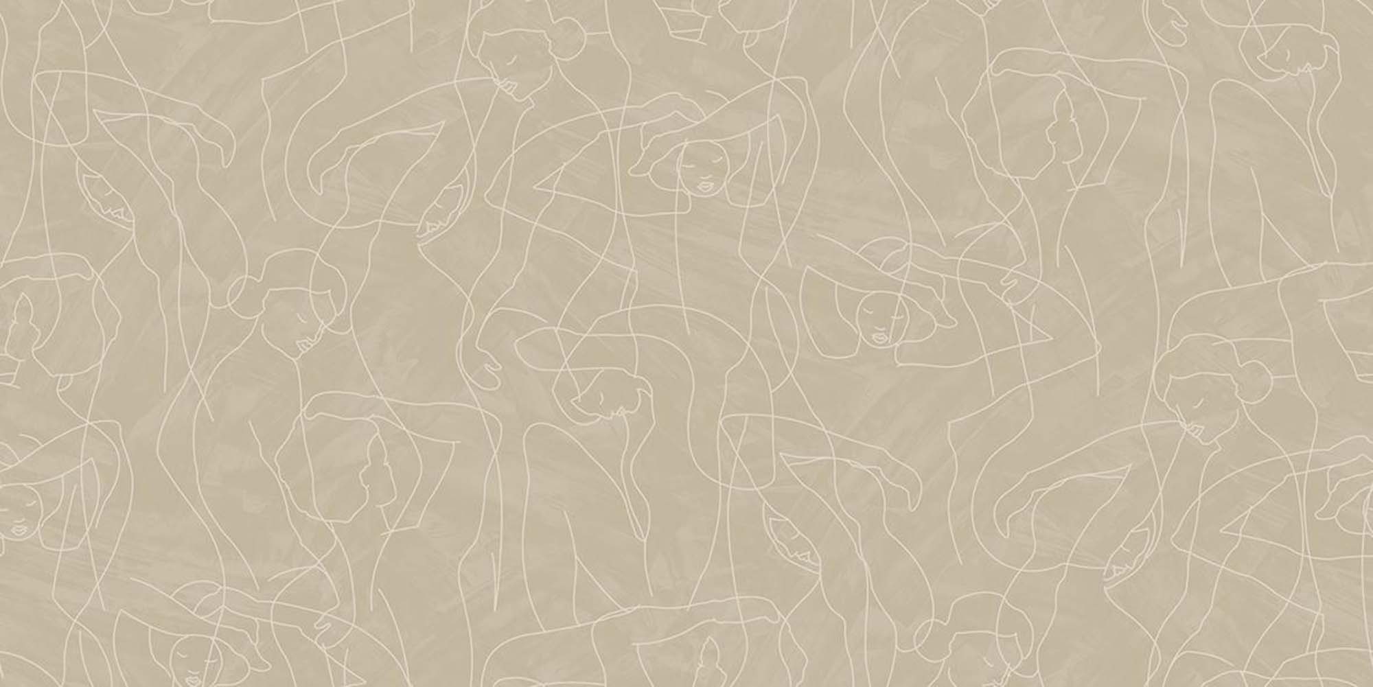 Hooked on Walls Silhouette Model Lines 34844