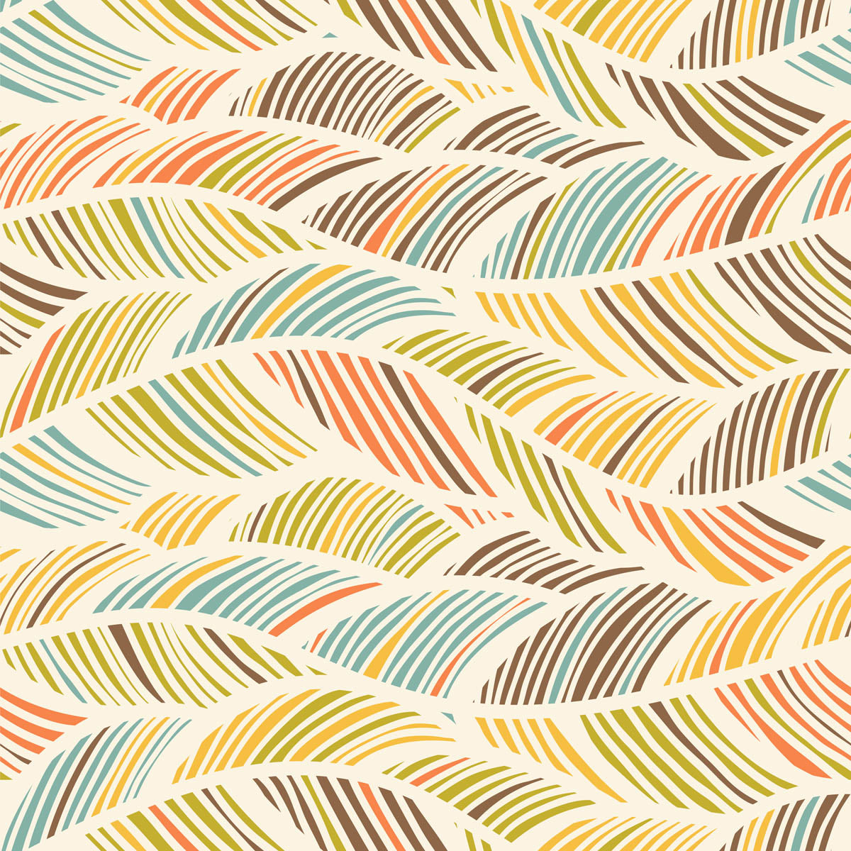 Abstract Retro Golfpatroon - LW00712 Fotobehang