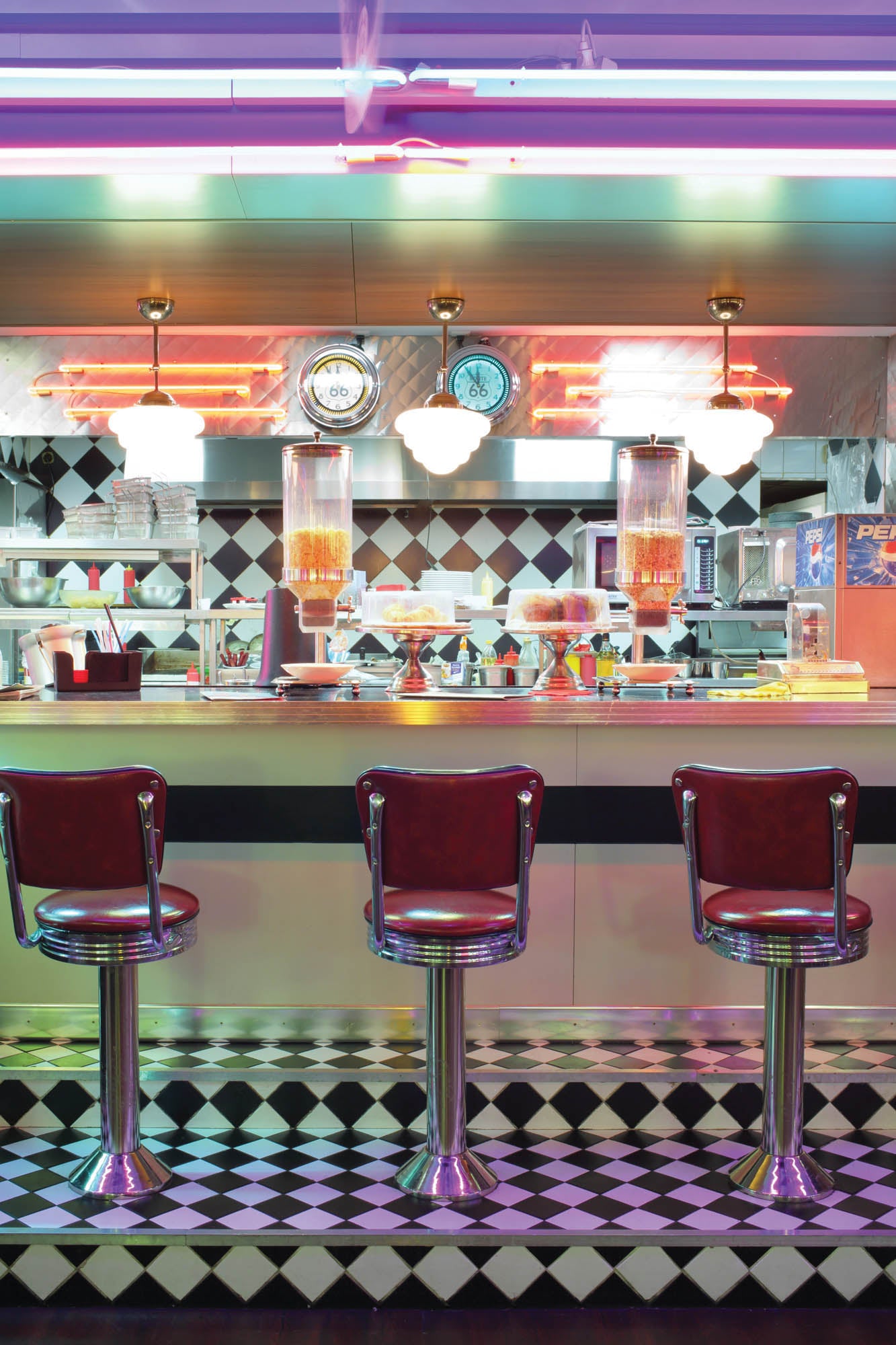 Amerikaanse retro bar - LW00419 Fotobehang