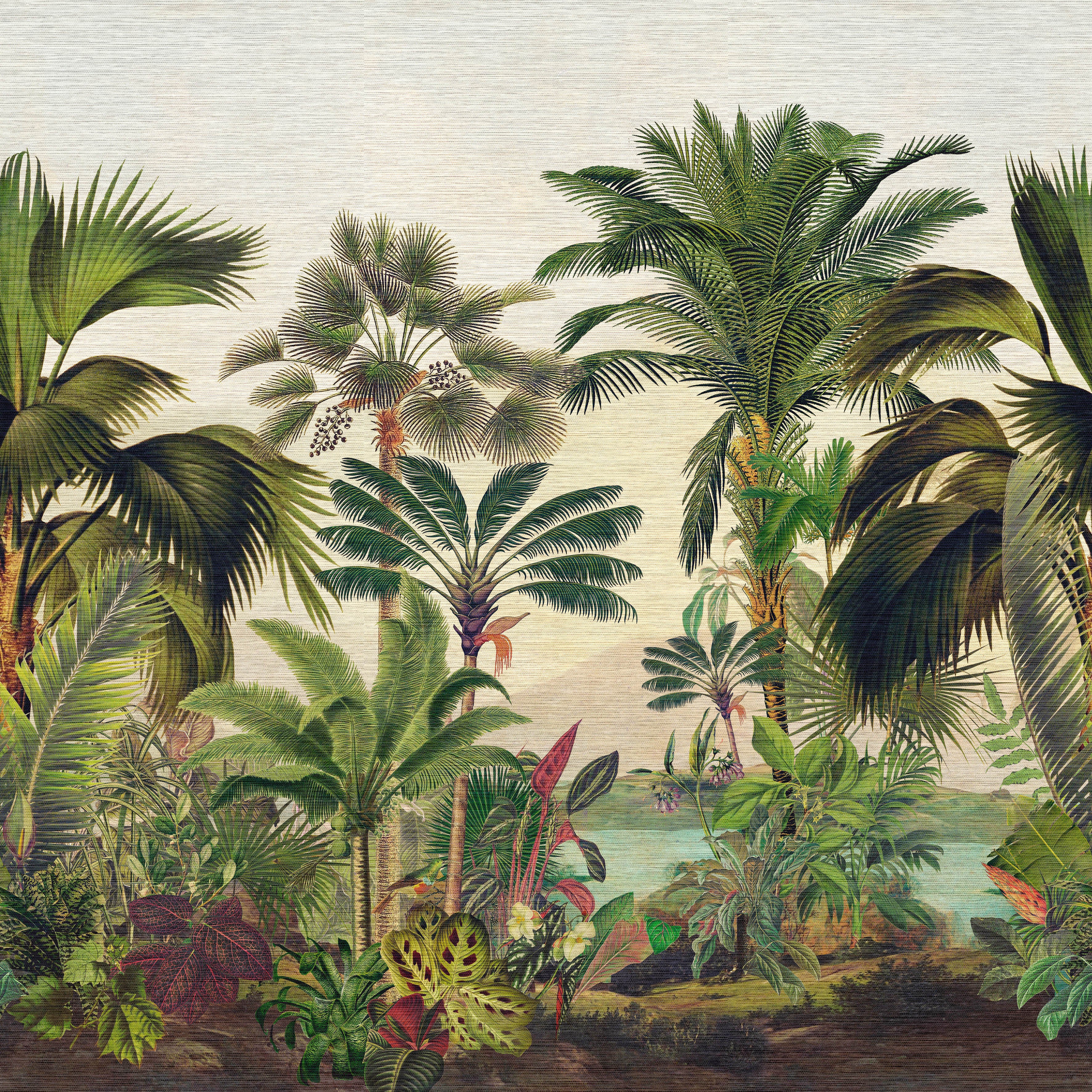 Arte Essentials Les Naturels Reverie Tropicale - Panoramique 26770 Behang