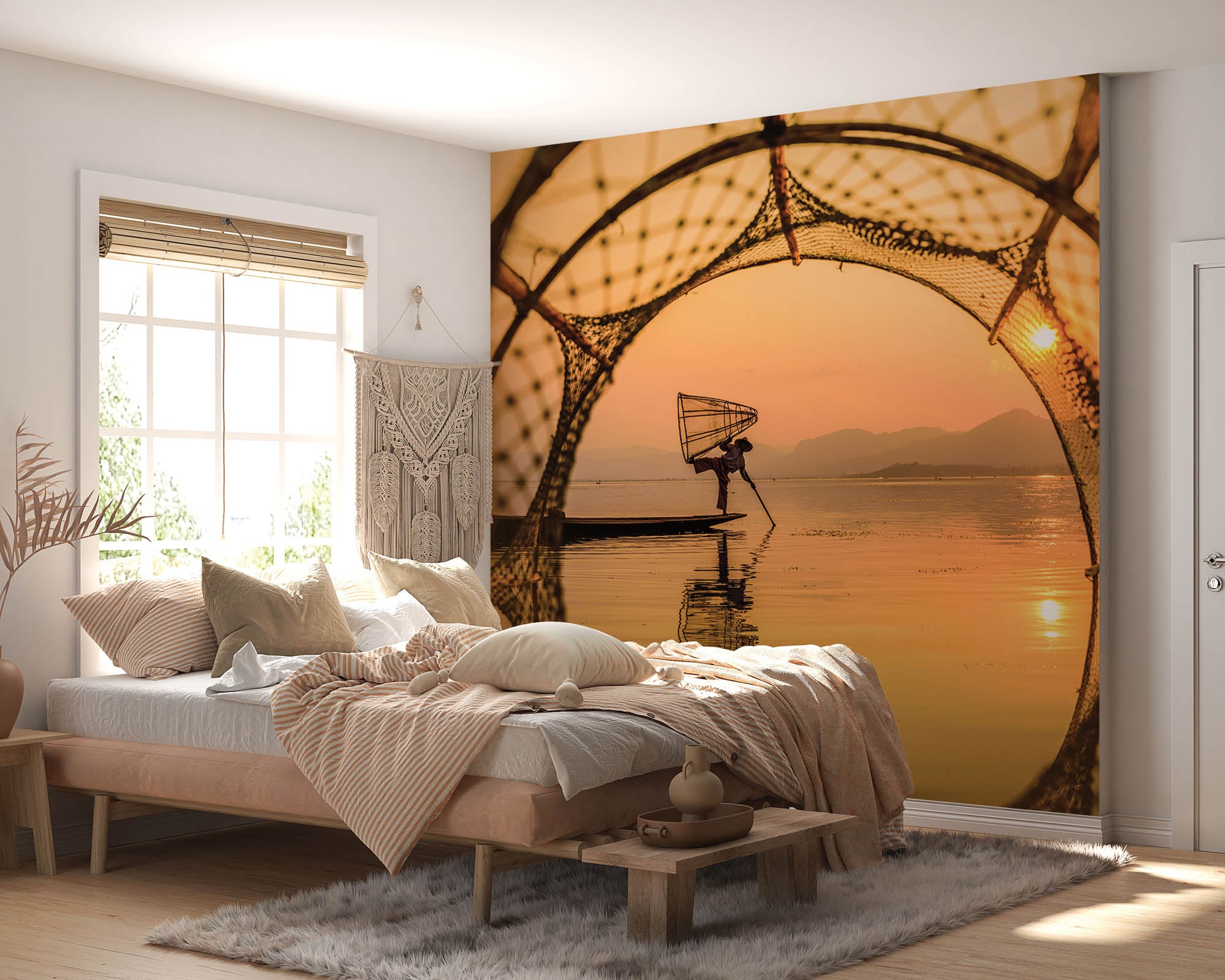 Aziatische visser - LW00069 Fotobehang