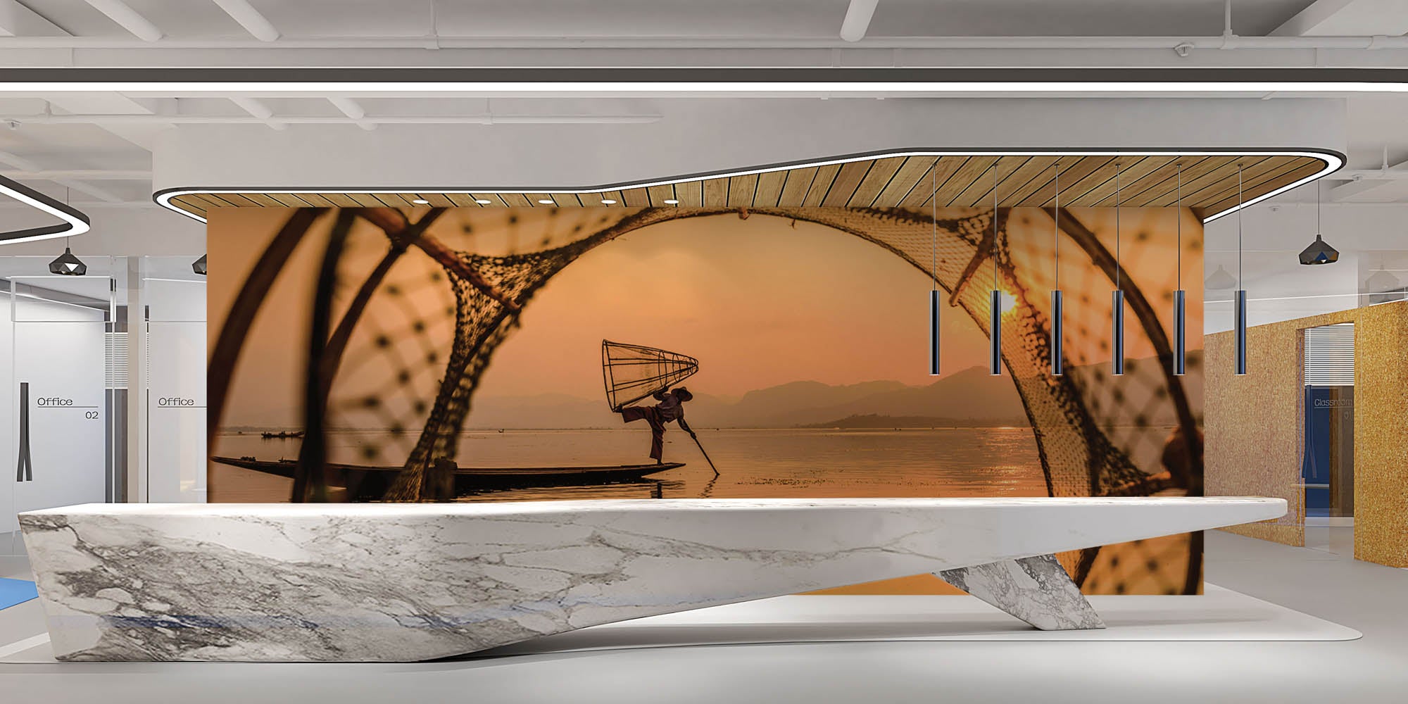 Aziatische visser - LW00069 Fotobehang