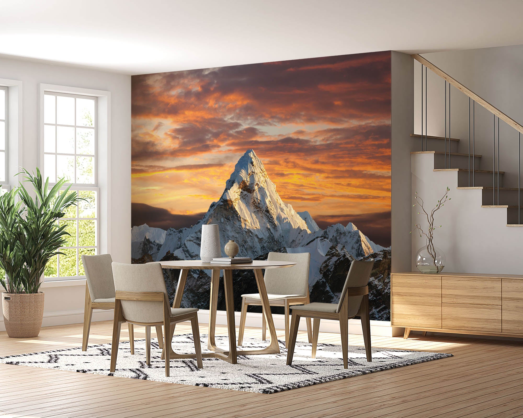 Berg de Ama Dablam in avondlicht - LW00124 Fotobehang