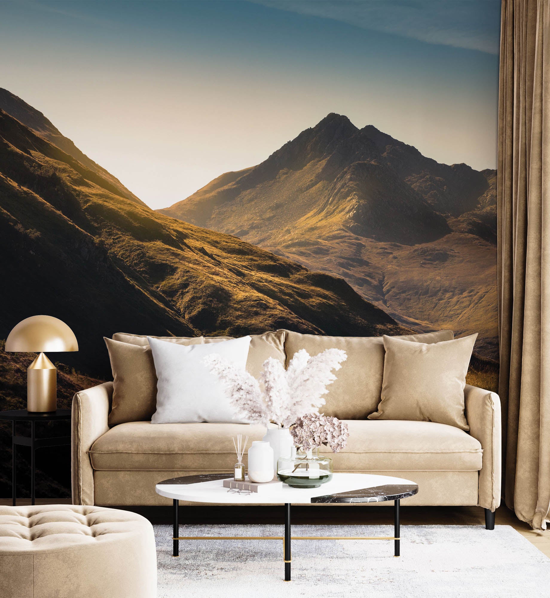 Bergen in Schotland - LW00109 Fotobehang