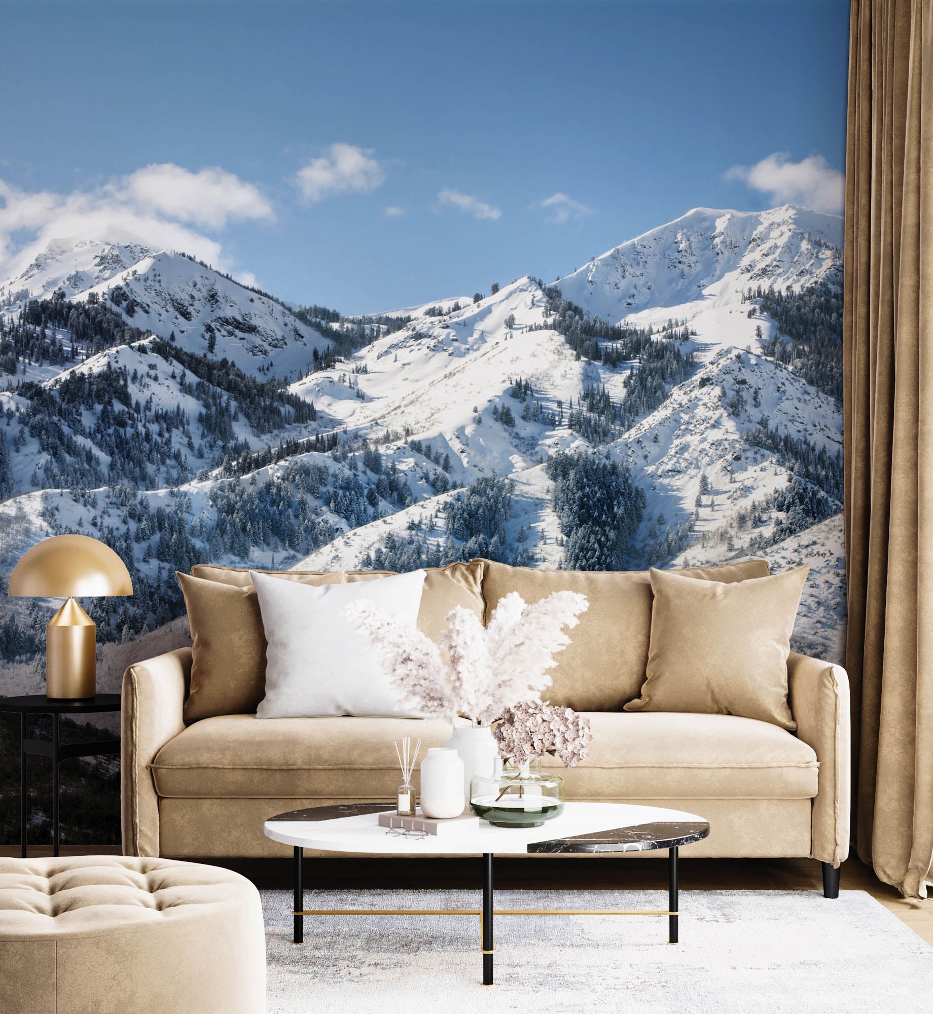 Bergketen Wasatch Range - LW00131 Fotobehang