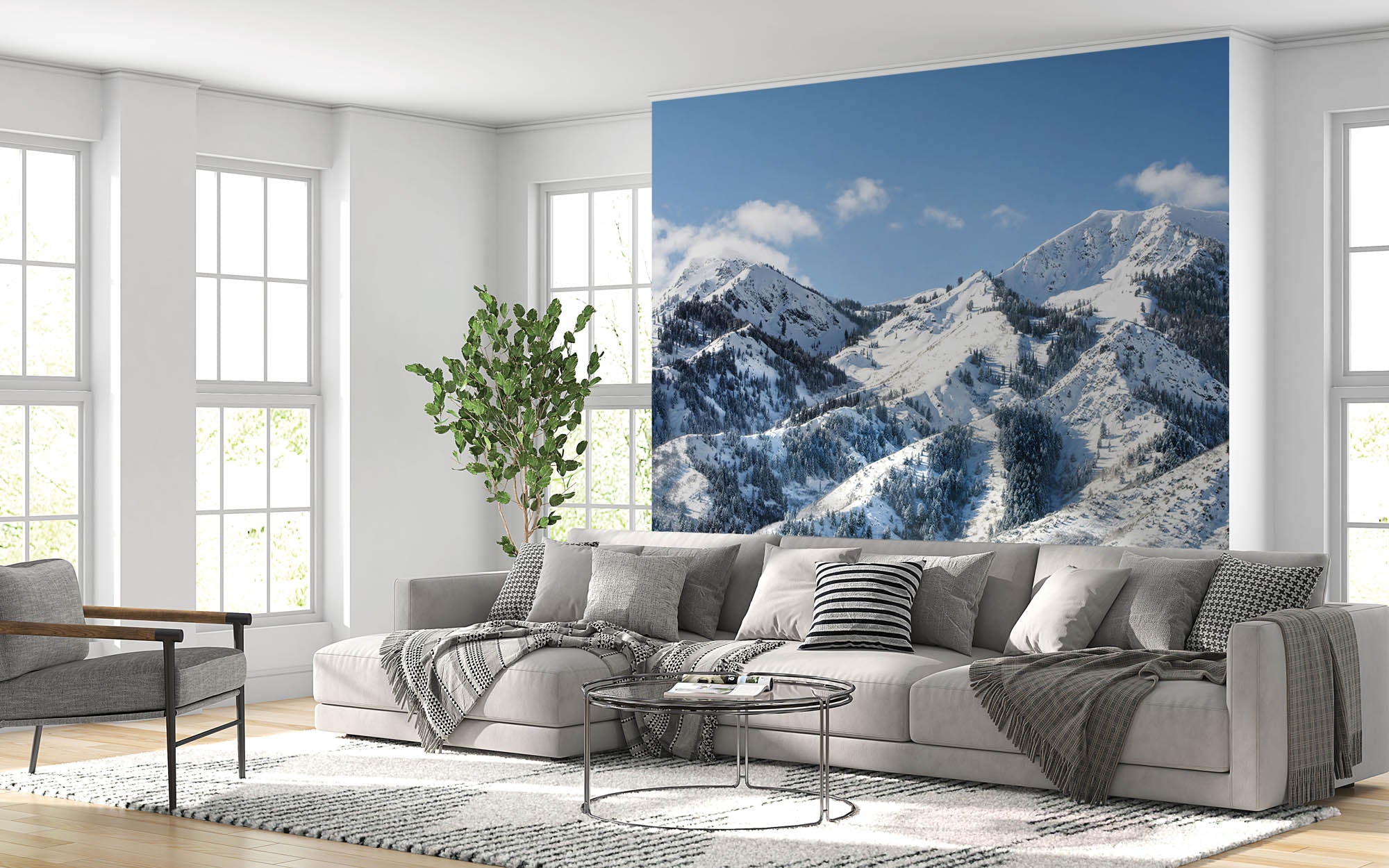 Bergketen Wasatch Range - LW00131 Fotobehang
