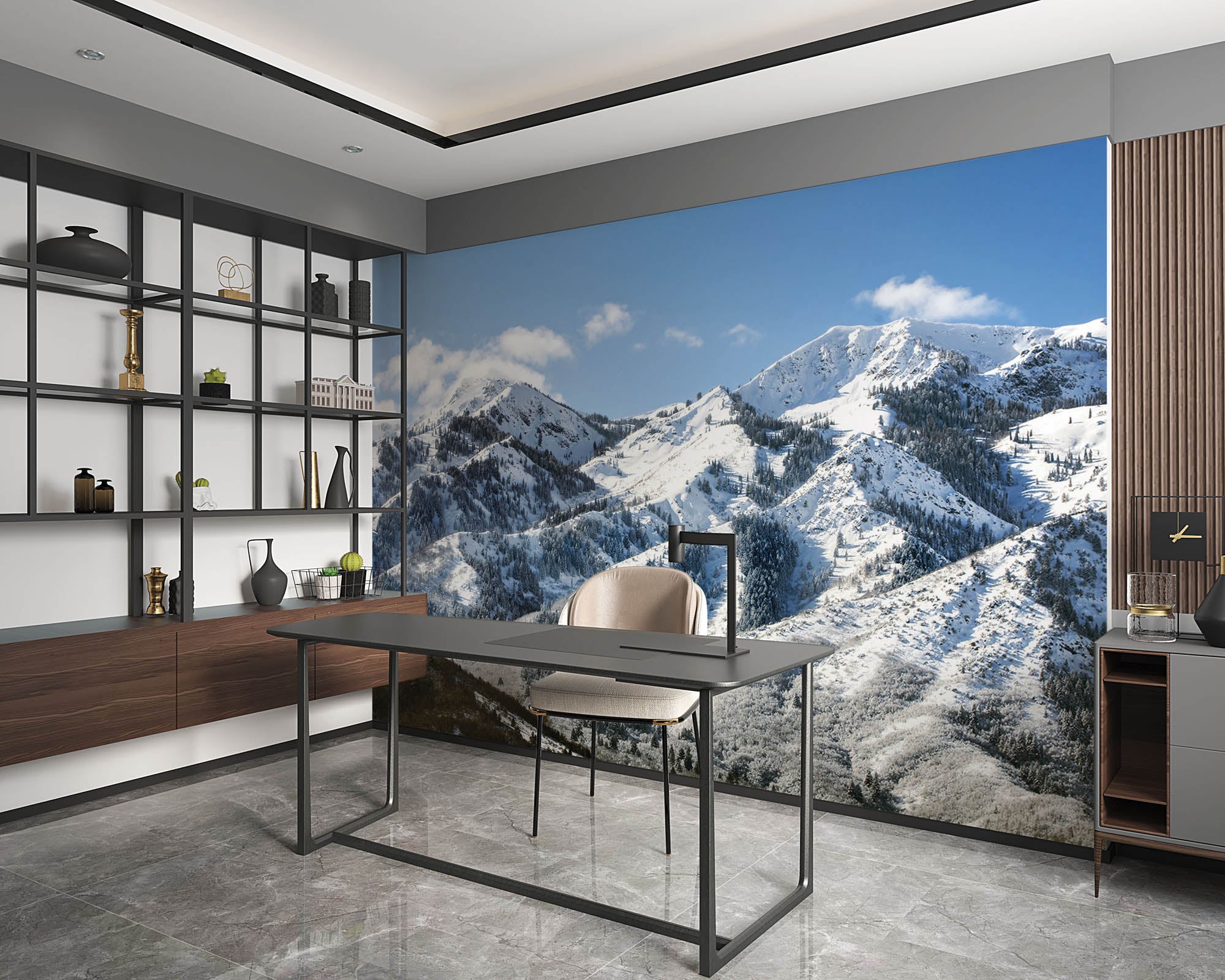 Bergketen Wasatch Range - LW00131 Fotobehang