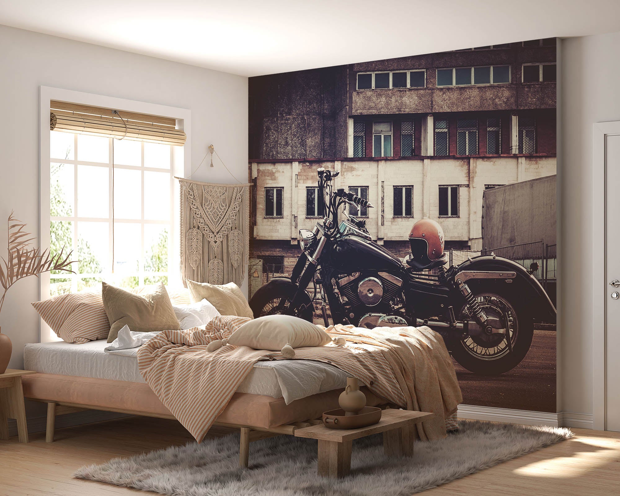 Bobber motor - LW00415 Fotobehang