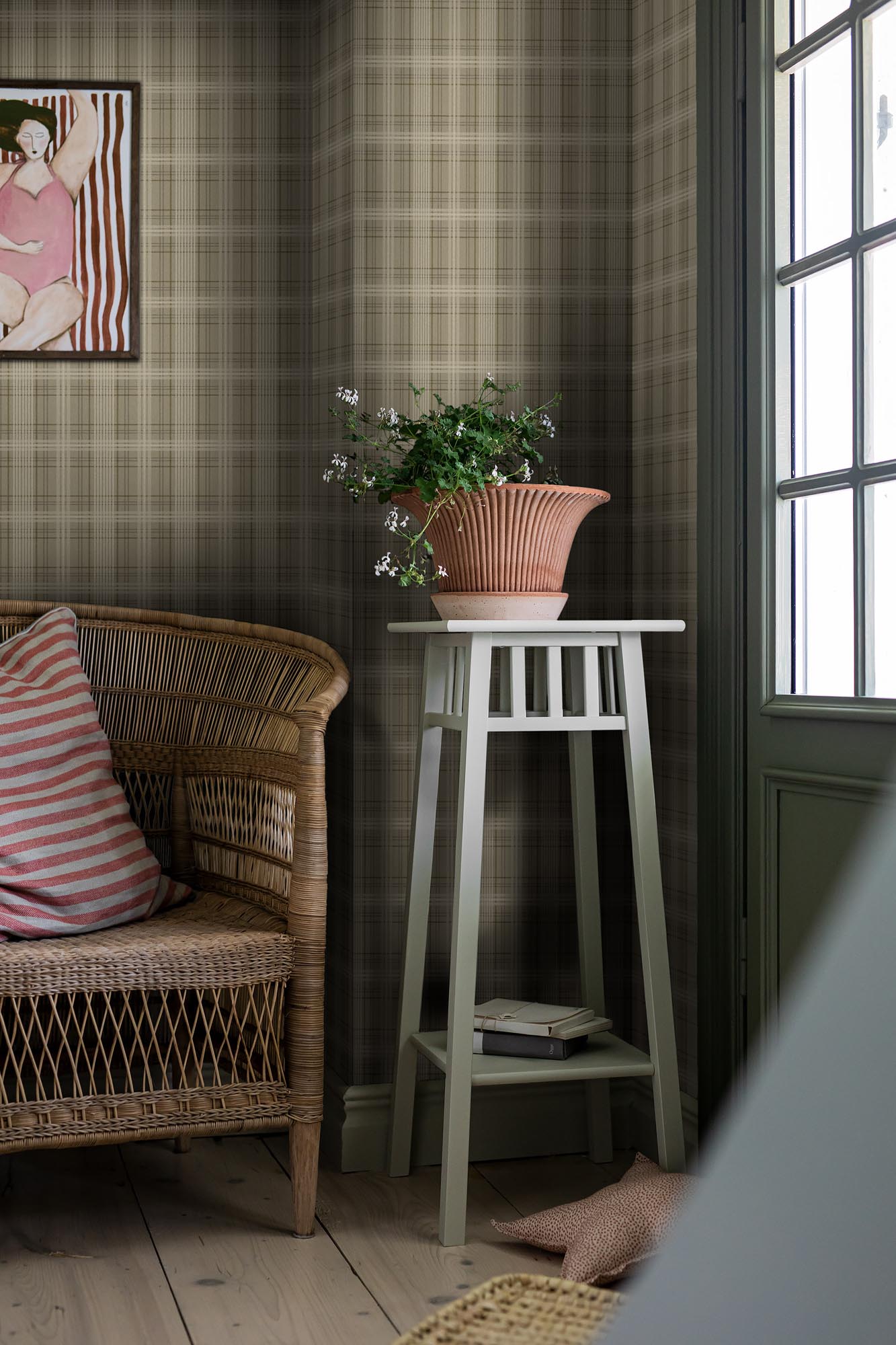 Boråstapeter Cottage garden Tailor´s Tweed 3577 Behang