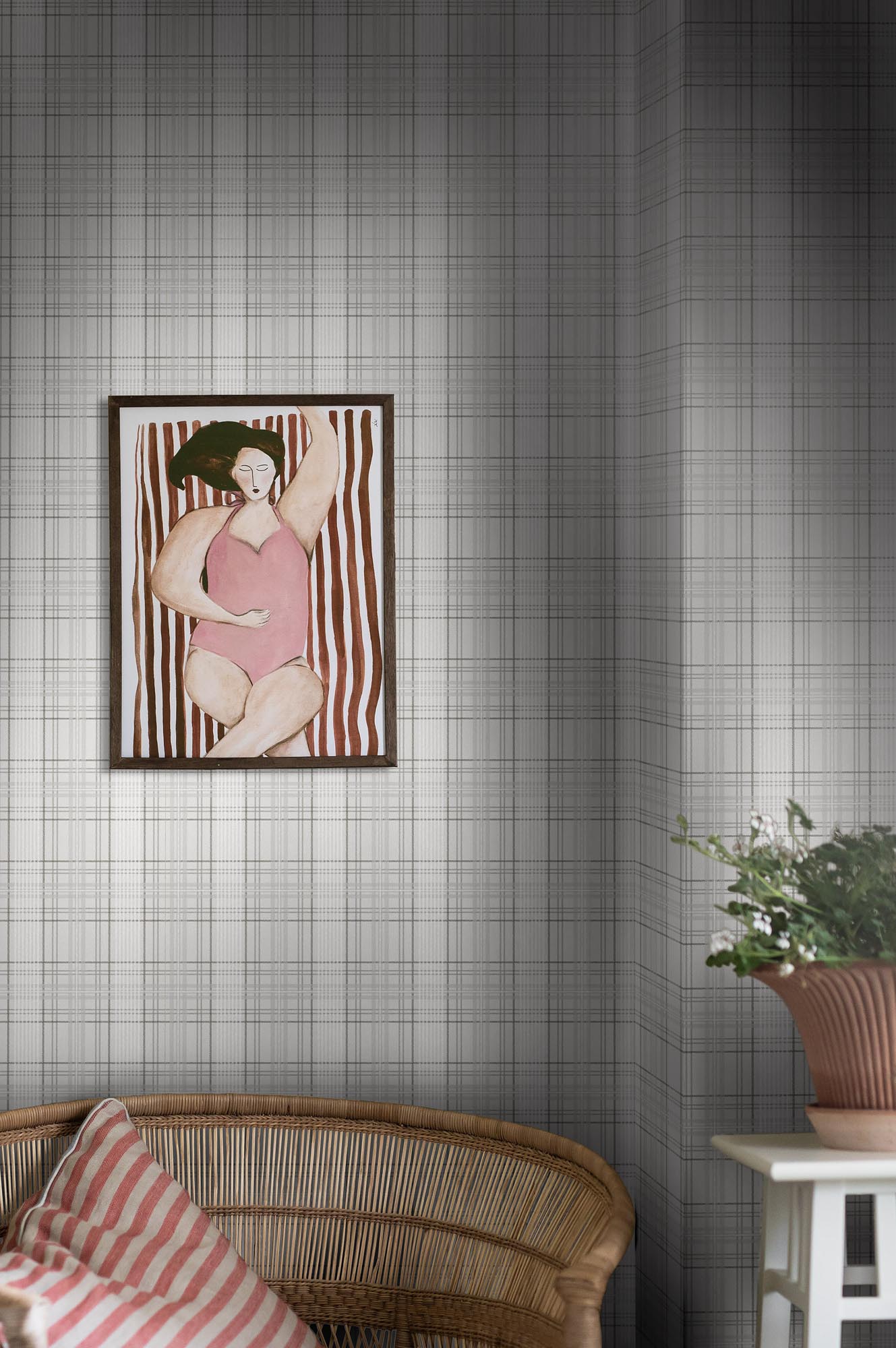 Boråstapeter Cottage garden Tailor´s Tweed 3581 Behang