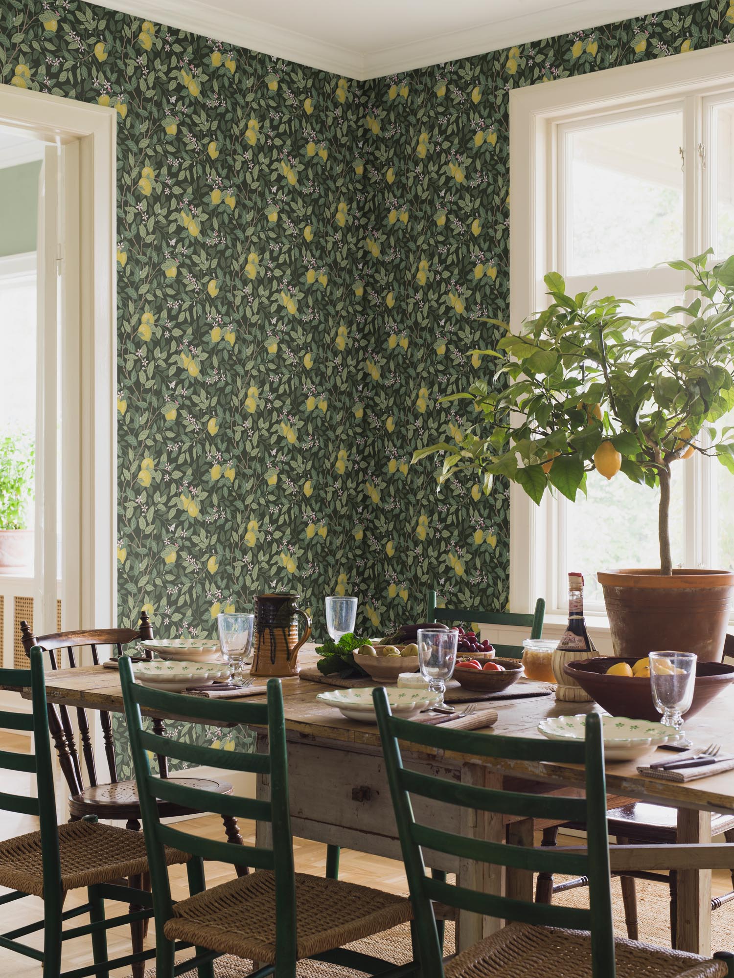 Boråstapeter Orangeri Citronträd 5701 Behang
