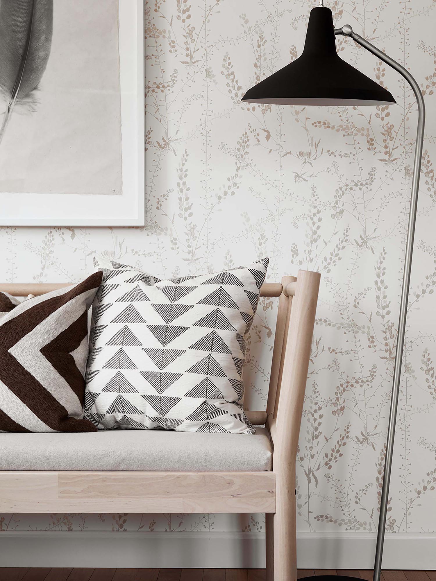 Boråstapeter Scandinavian Designers II Bladranker 1785 Behang