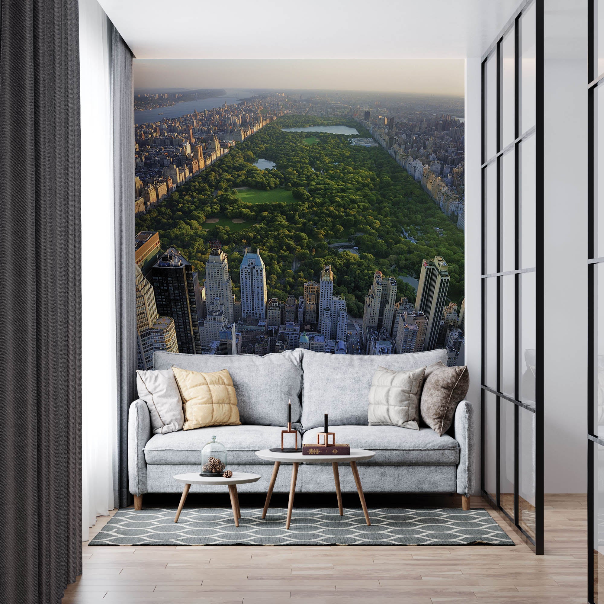 Bovenaanzicht Central Park - LW00309 Fotobehang