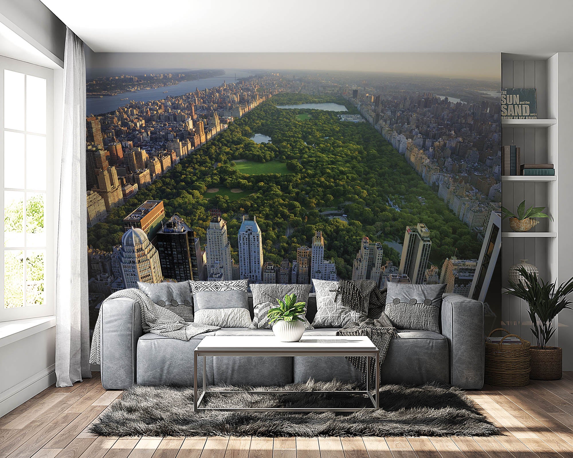 Bovenaanzicht Central Park - LW00309 Fotobehang