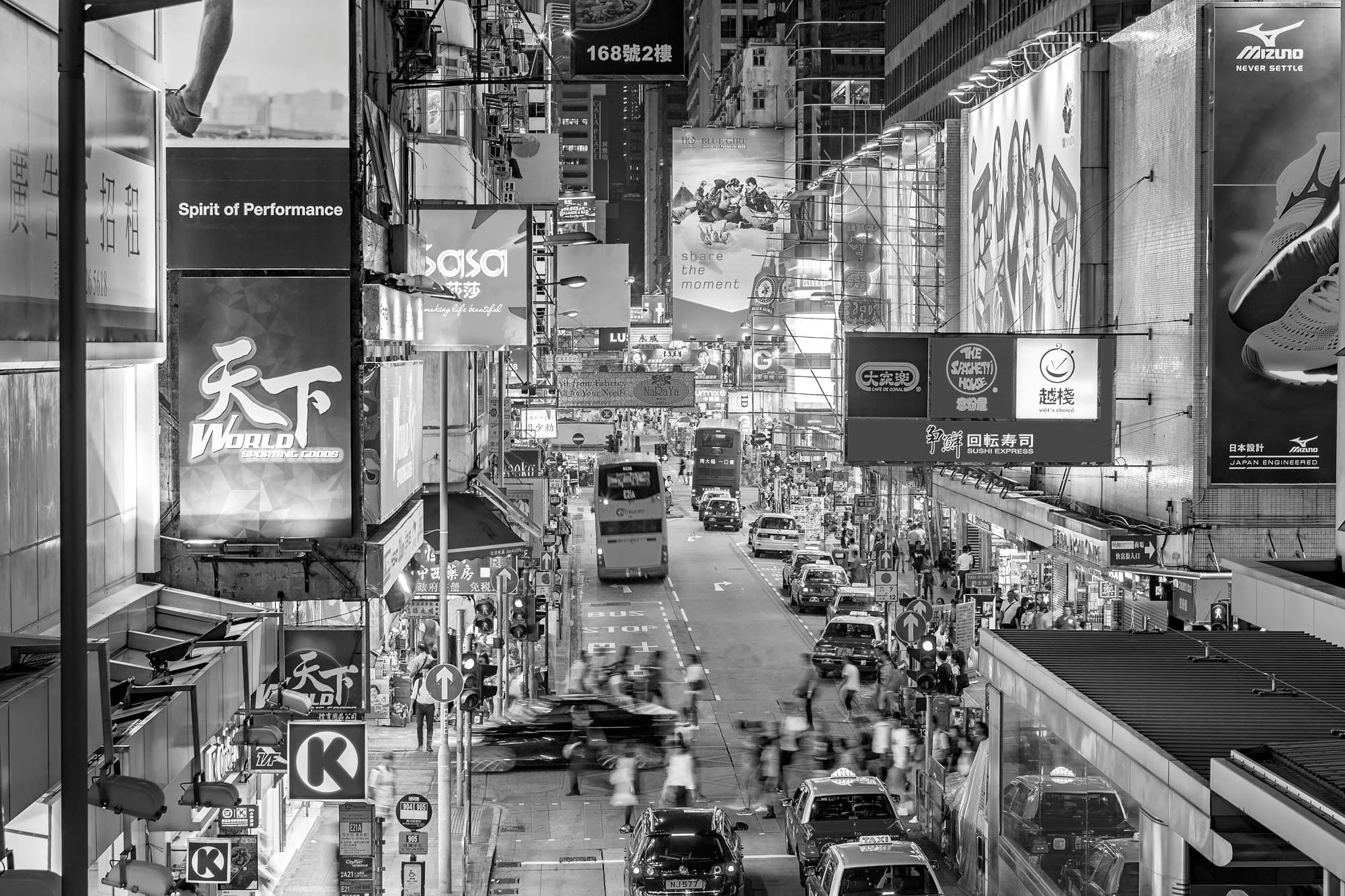 Brooklyn Brug in New York zwart=wit - LW00325 Fotobehang