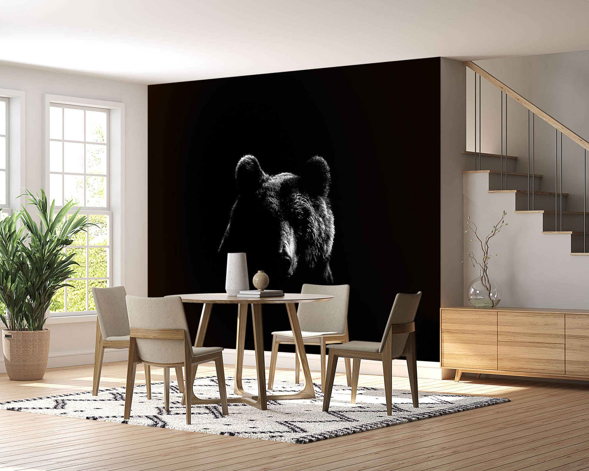 Bruine beer - LW00237 Fotobehang