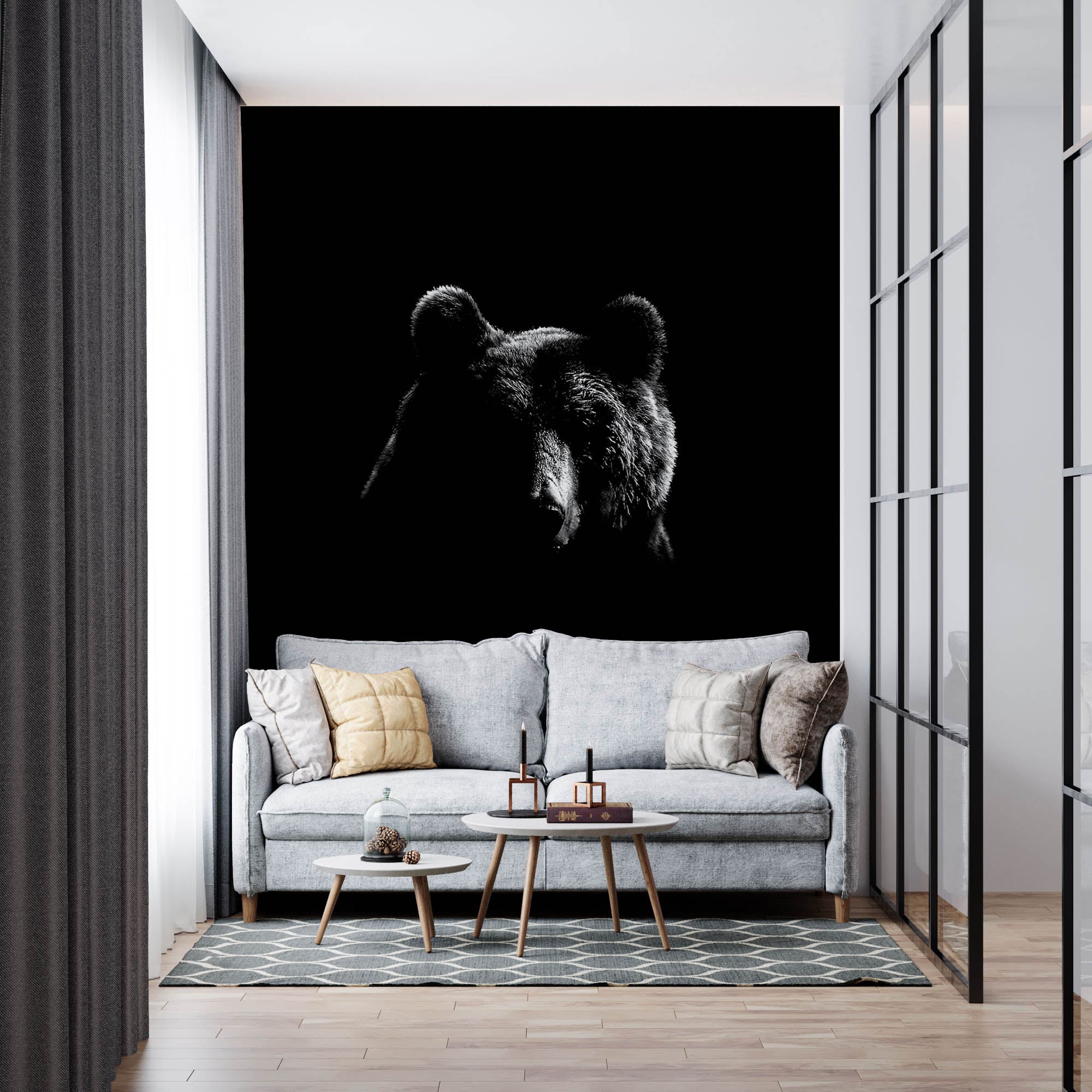 Bruine beer - LW00237 Fotobehang