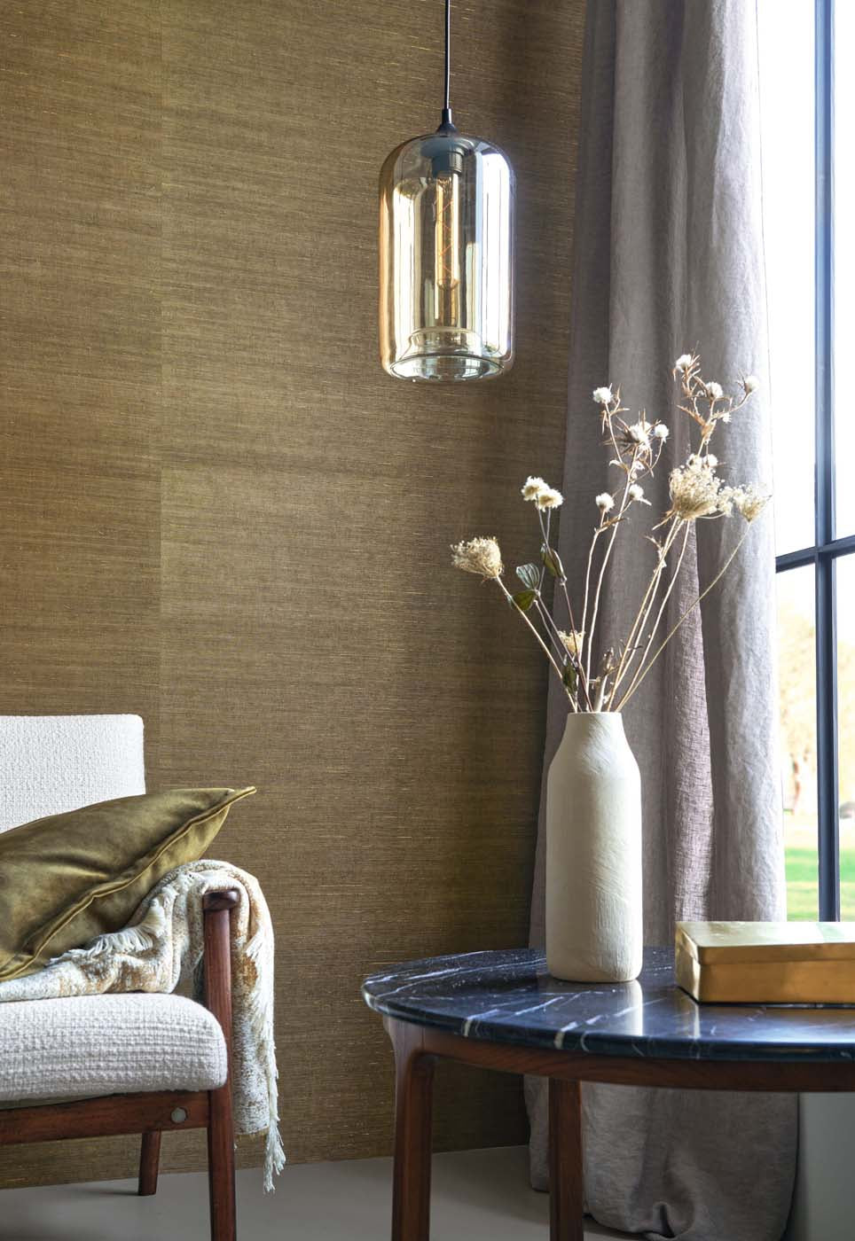 Casamance Sisalana Striata - 70882964 Behang