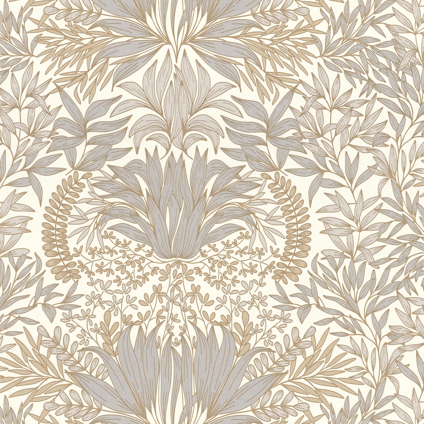 Casamance Square Jasmin Chardon - 75733160 Behang