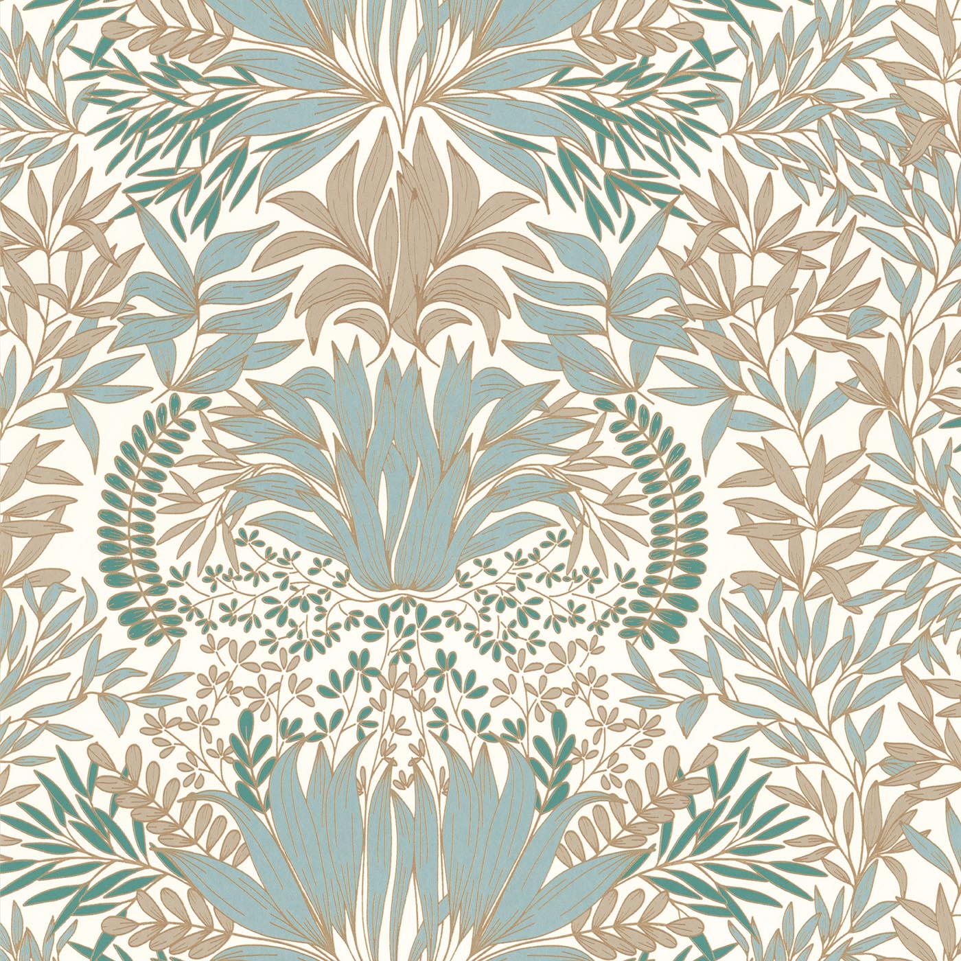 Casamance Square Jasmin Chardon - 75733262 Behang