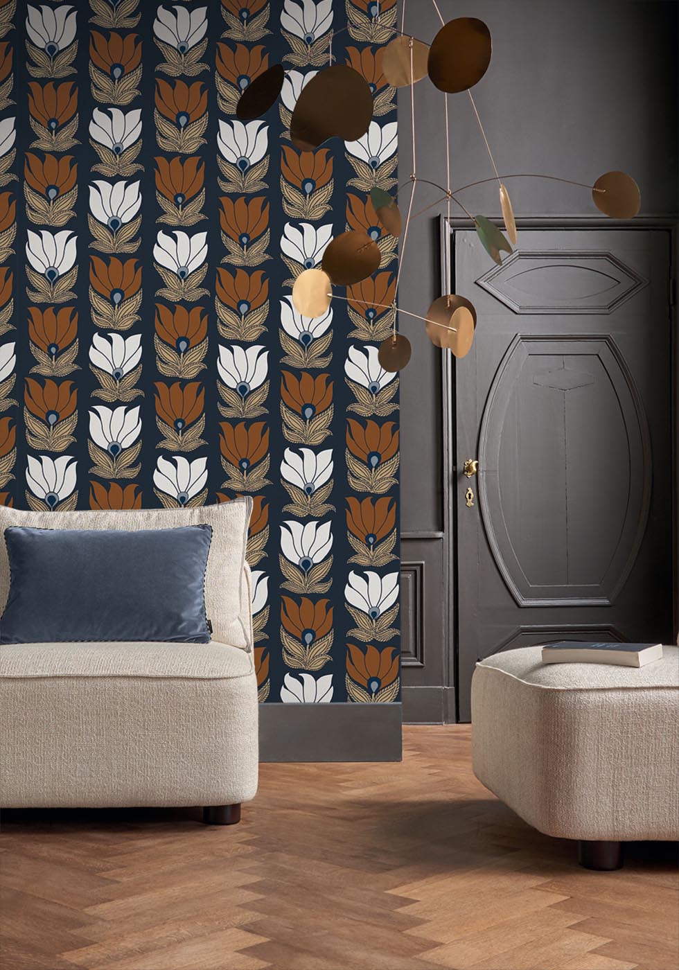 Casamance Square Jasmin Dauphine - 75691018 Behang