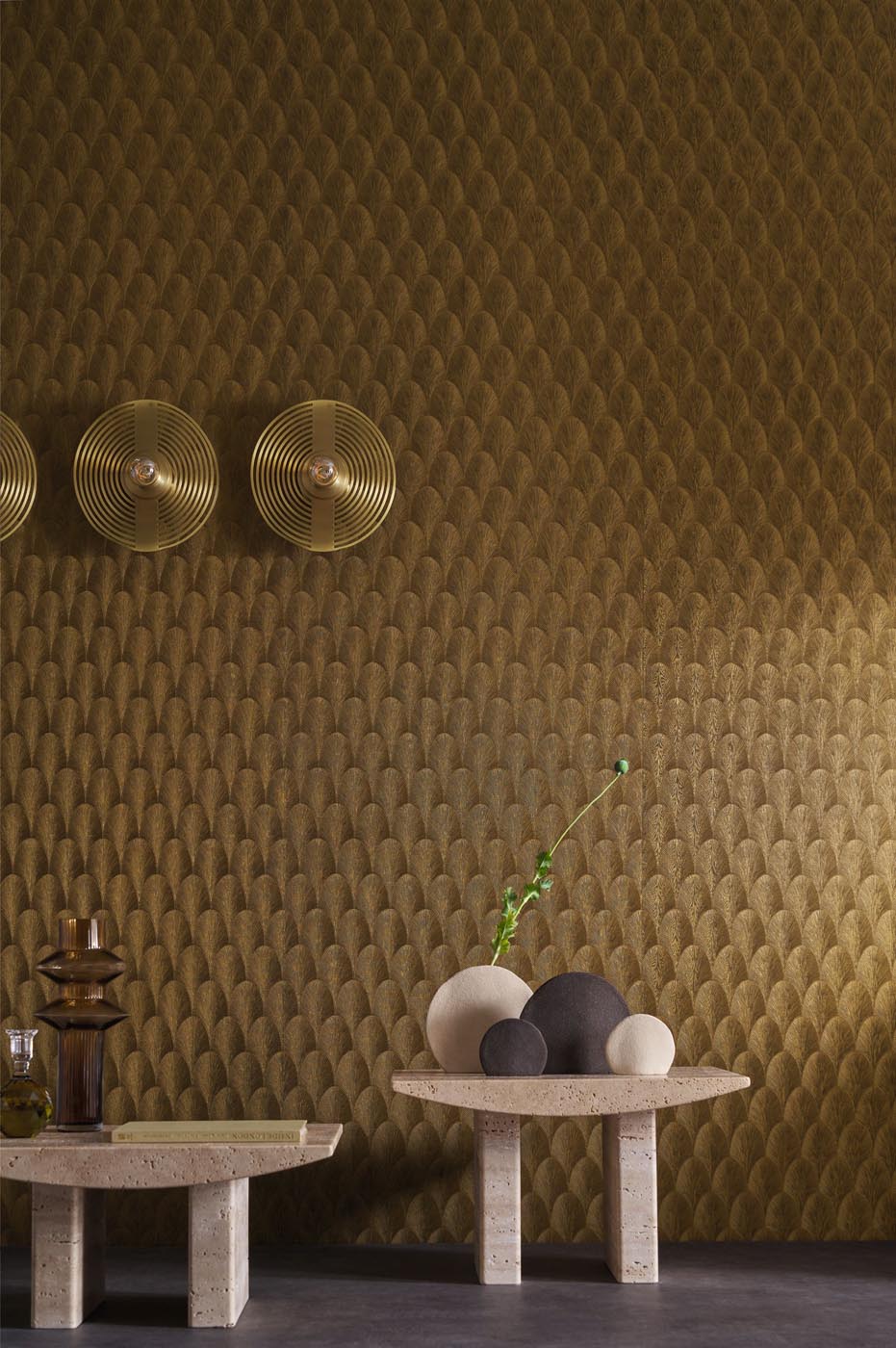 Casamance Textures Métalliques Tourmaline - 75782038 Behang