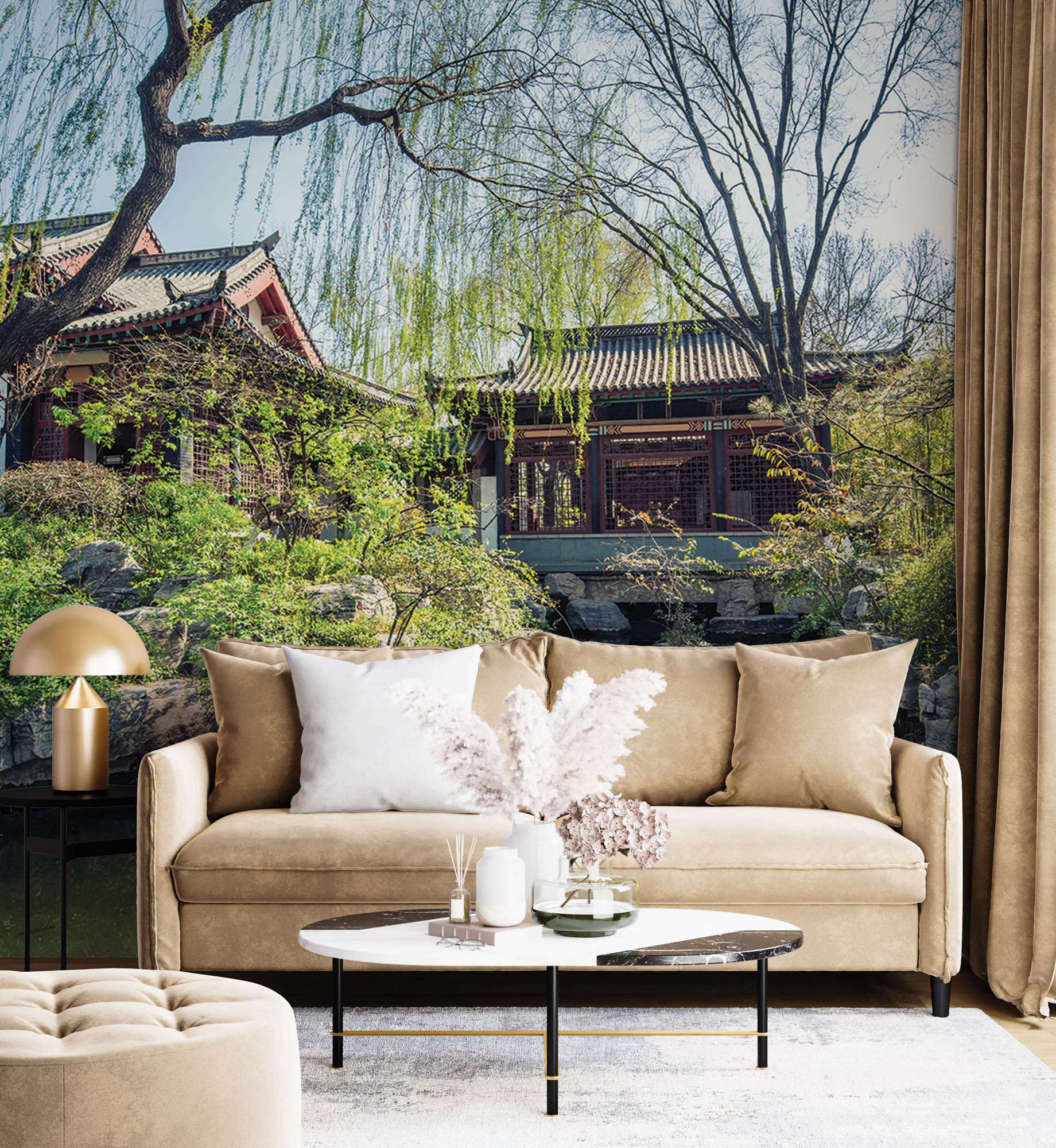 Chinese tuin- LW00067 Fotobehang