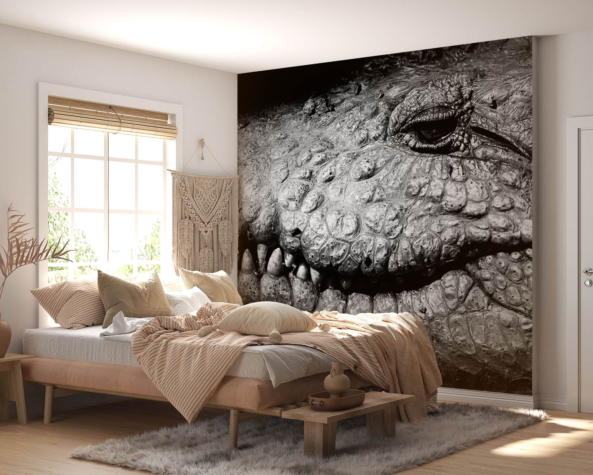 Close-up krokodil - LW00217 Fotobehang