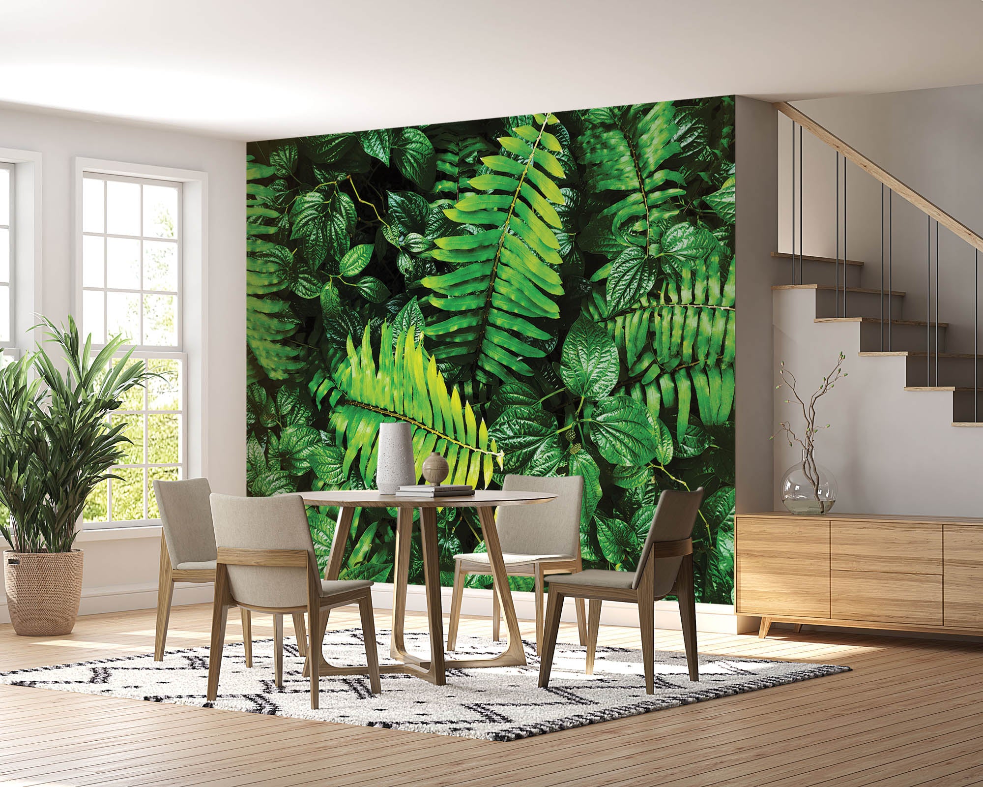 Compositie van bladeren - LW00268 Fotobehang