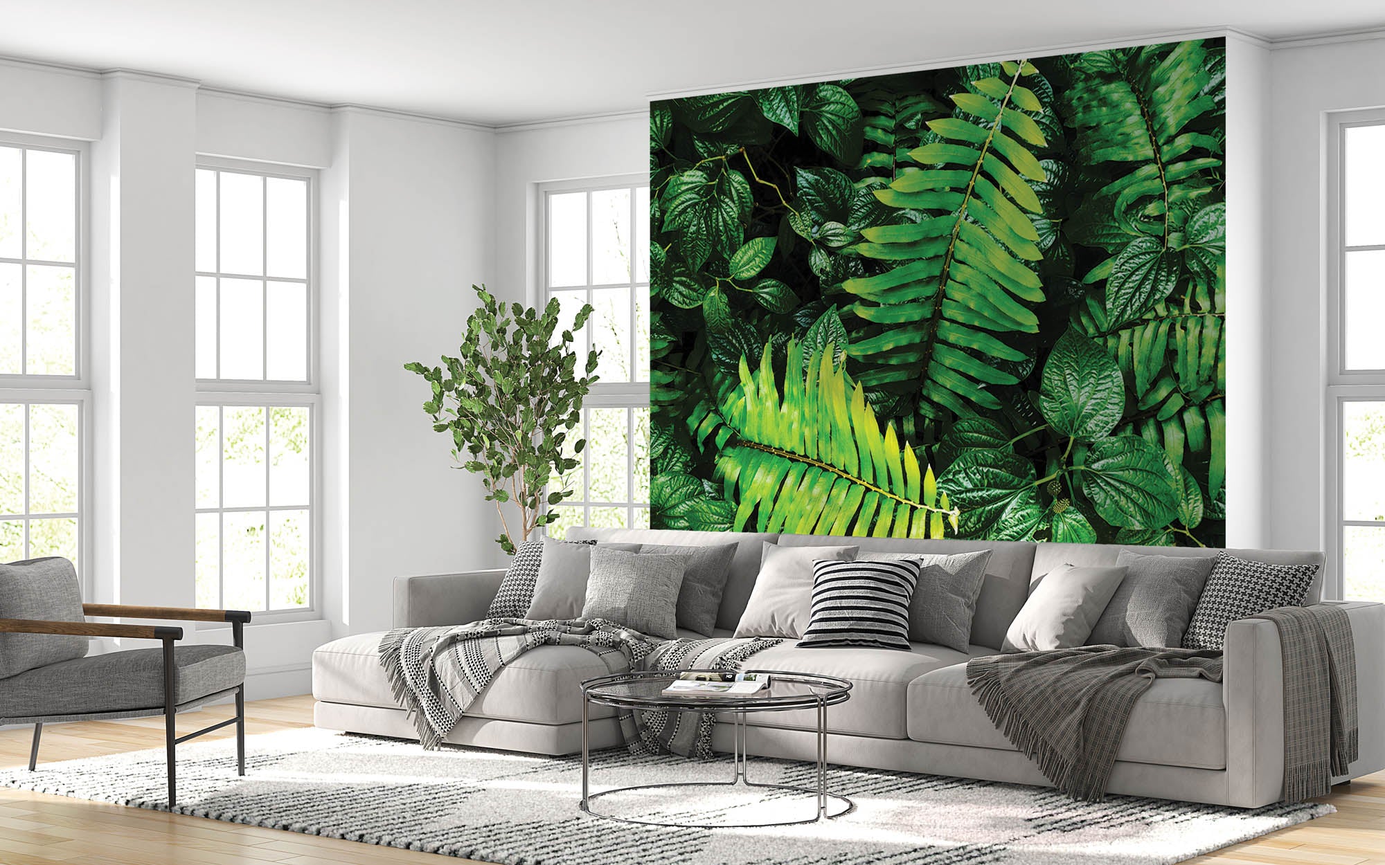 Compositie van bladeren - LW00268 Fotobehang